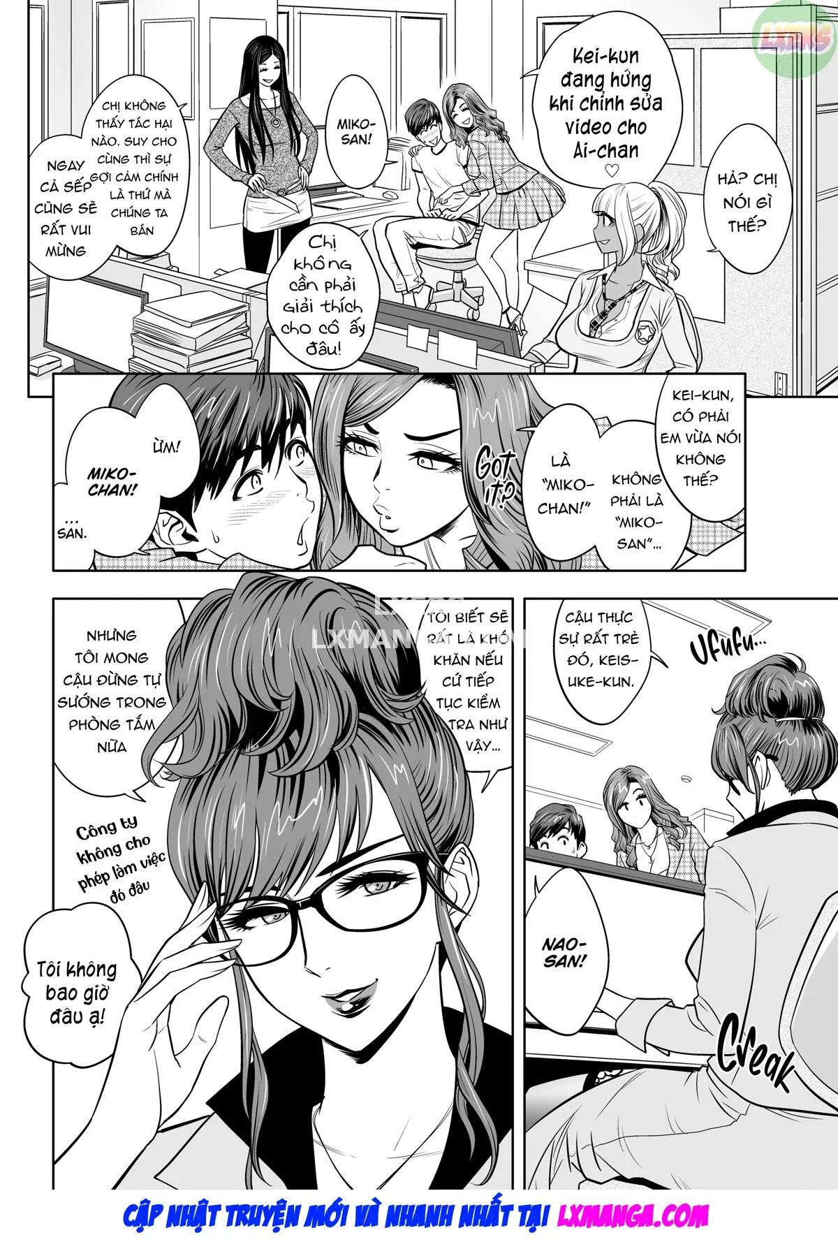 HentaiVN.net - Ảnh 22 - Gal Boss and the Harem Office - Chap 1