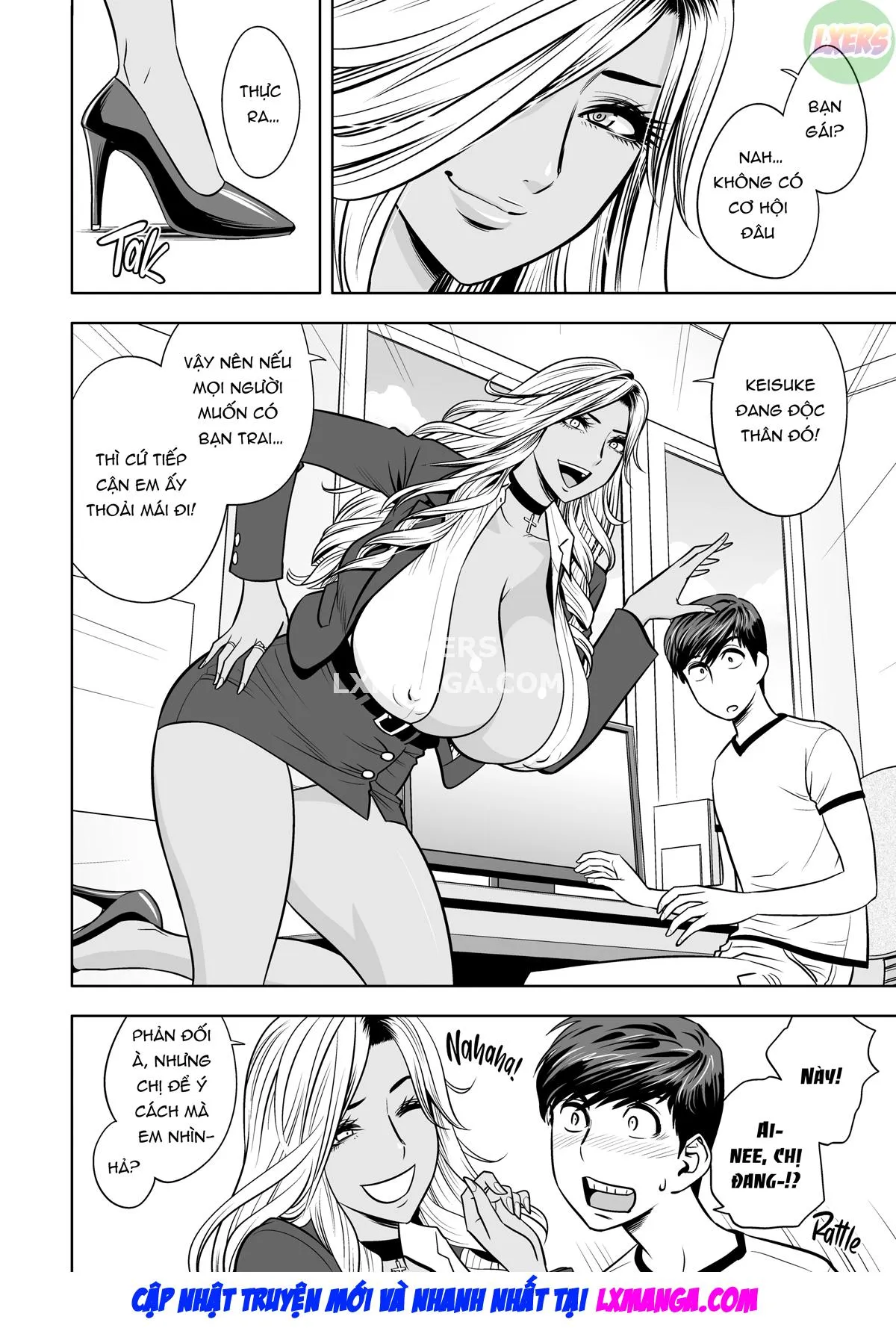 HentaiVN.net - Ảnh 26 - Gal Boss and the Harem Office - Chap 1