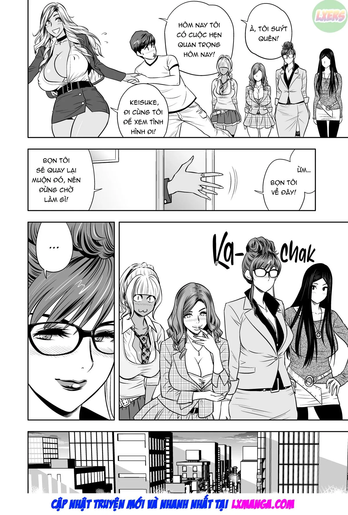 HentaiVN.net - Ảnh 28 - Gal Boss and the Harem Office - Chap 1
