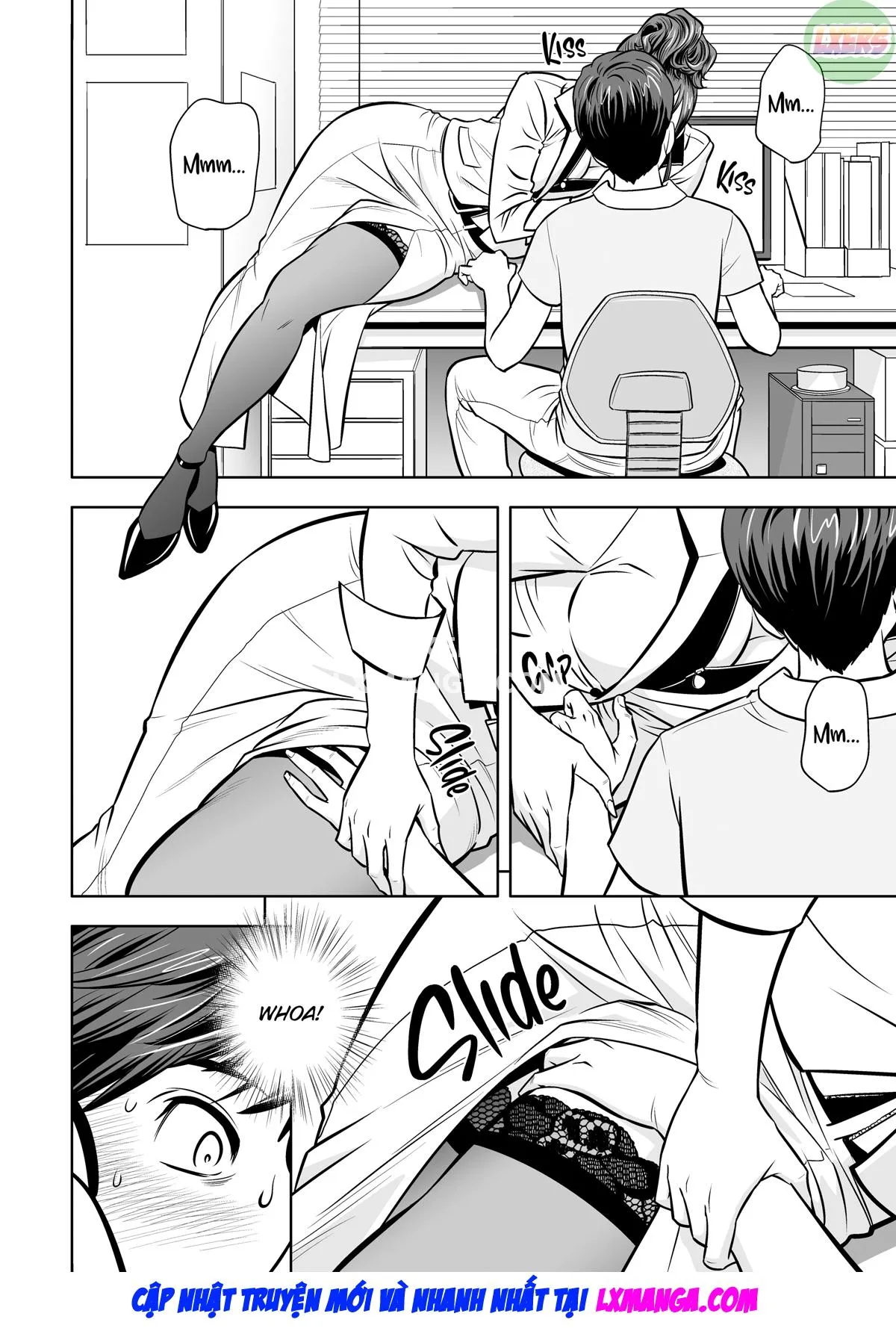 HentaiVN.net - Ảnh 17 - Gal Boss and the Harem Office - Chap 2