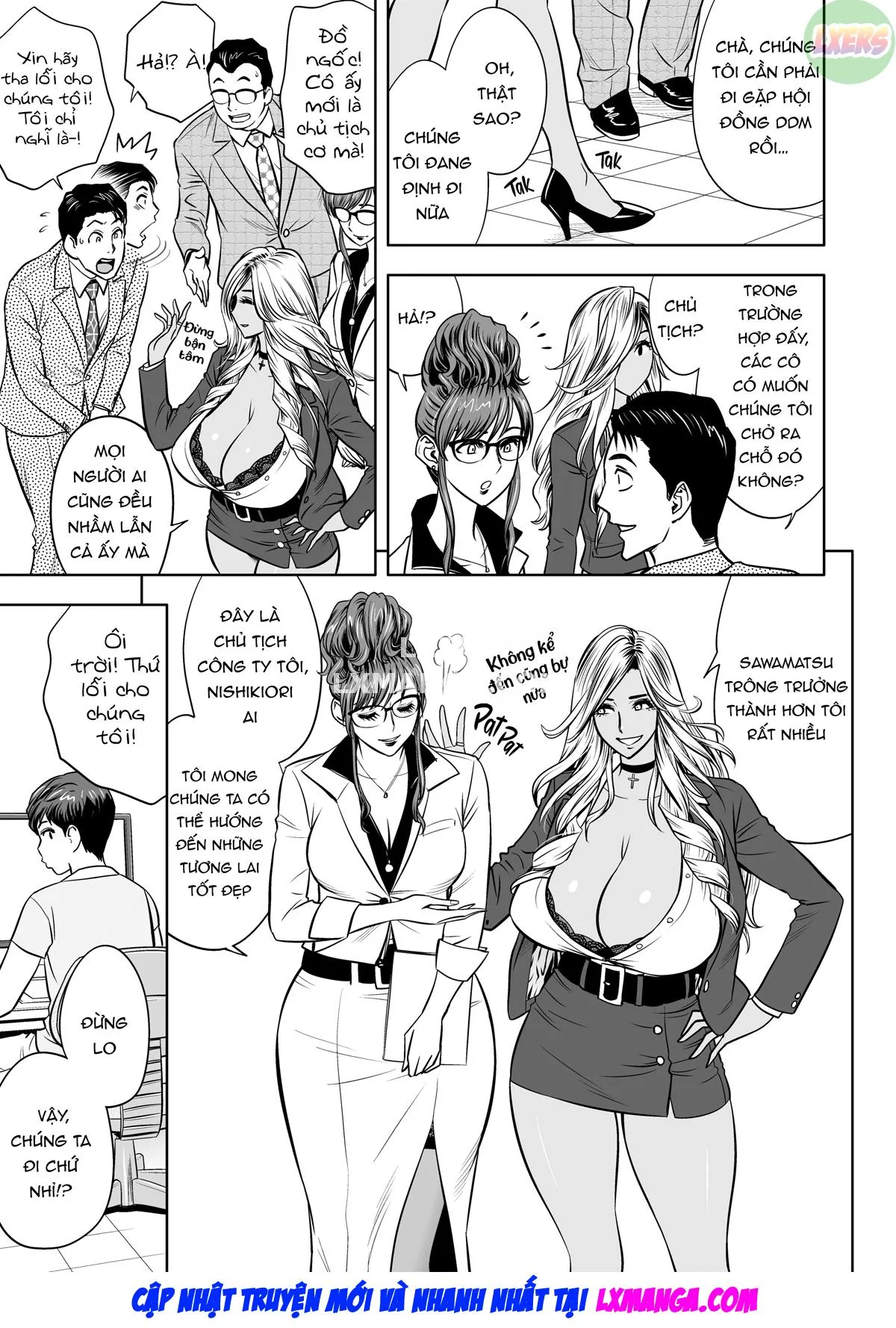 HentaiVN.net - Ảnh 6 - Gal Boss and the Harem Office - Chap 2