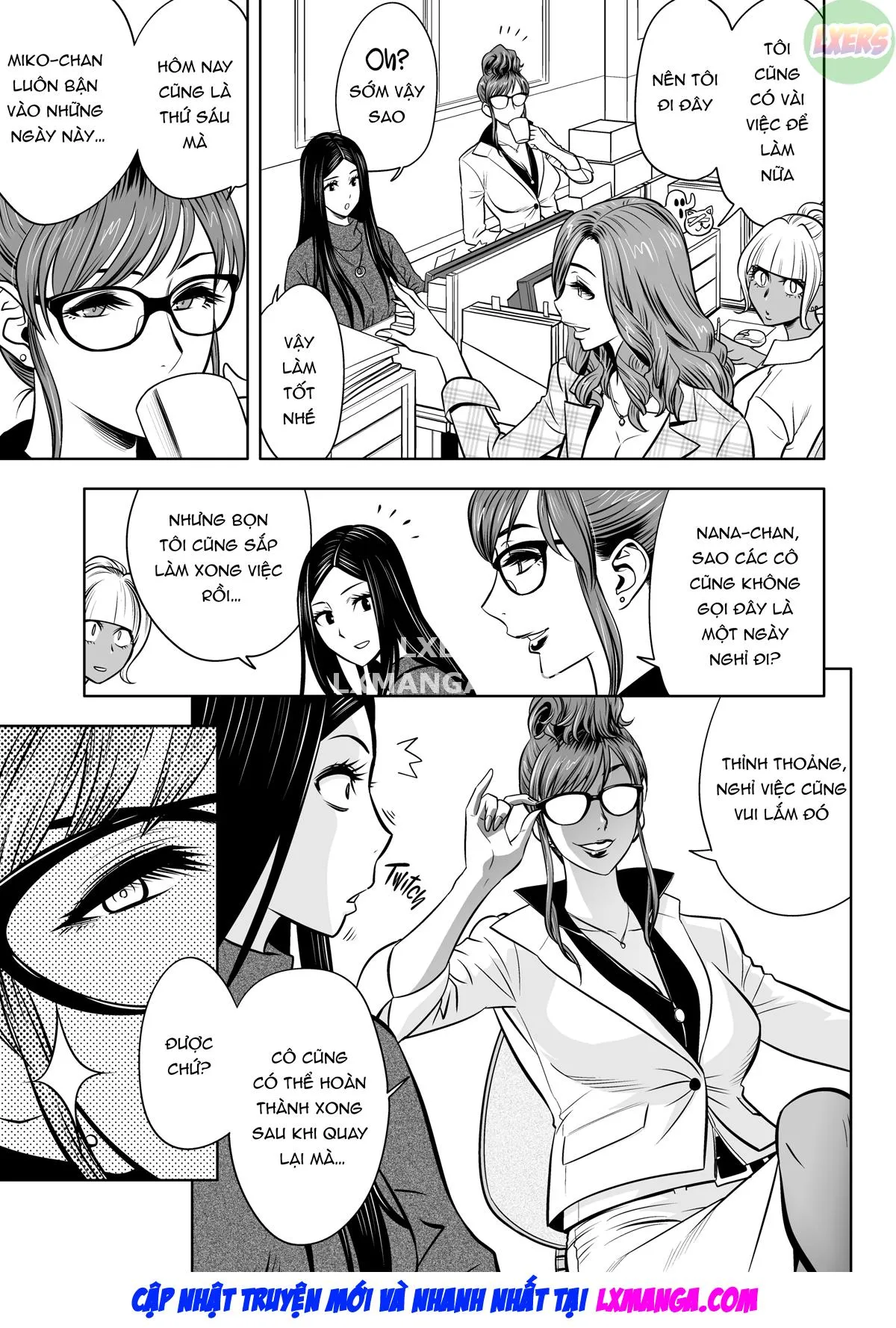 HentaiVN.net - Ảnh 8 - Gal Boss and the Harem Office - Chap 2