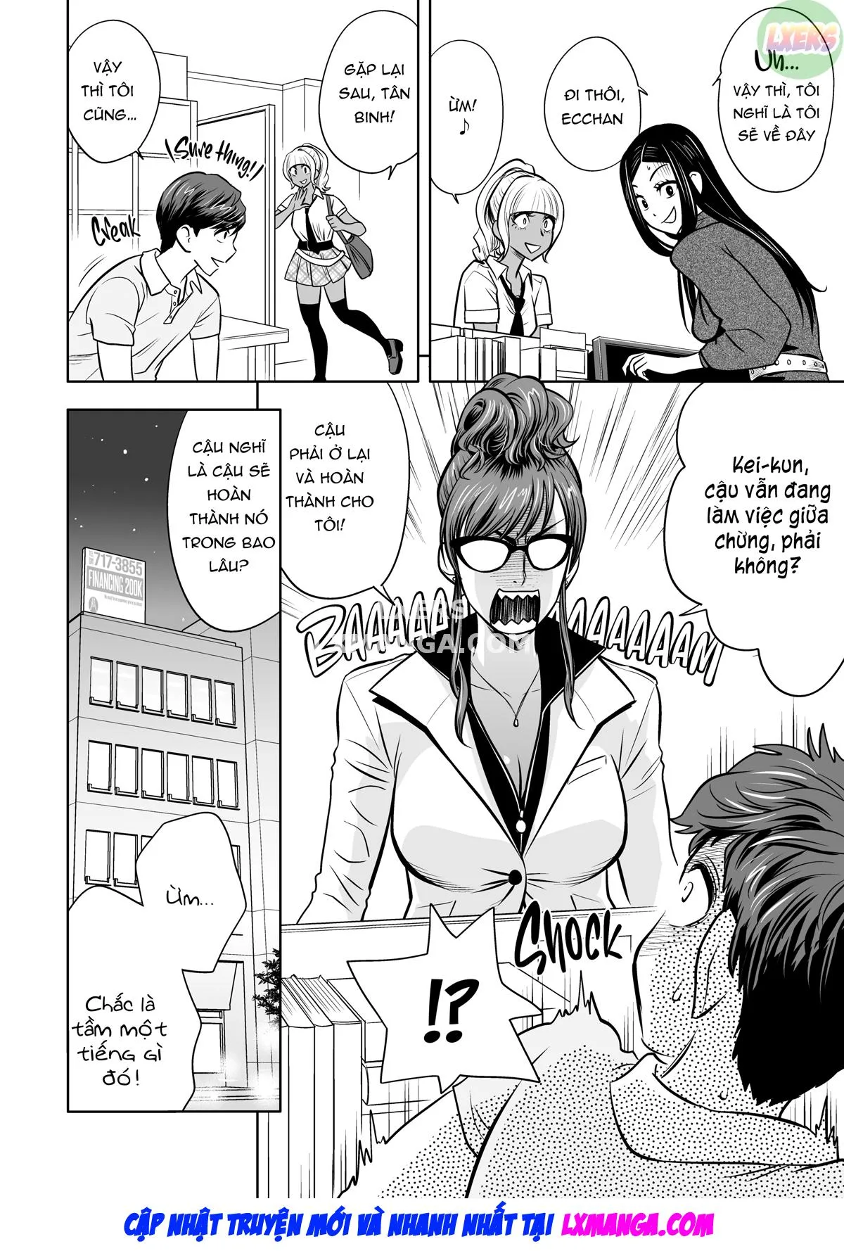 HentaiVN.net - Ảnh 9 - Gal Boss and the Harem Office - Chap 2