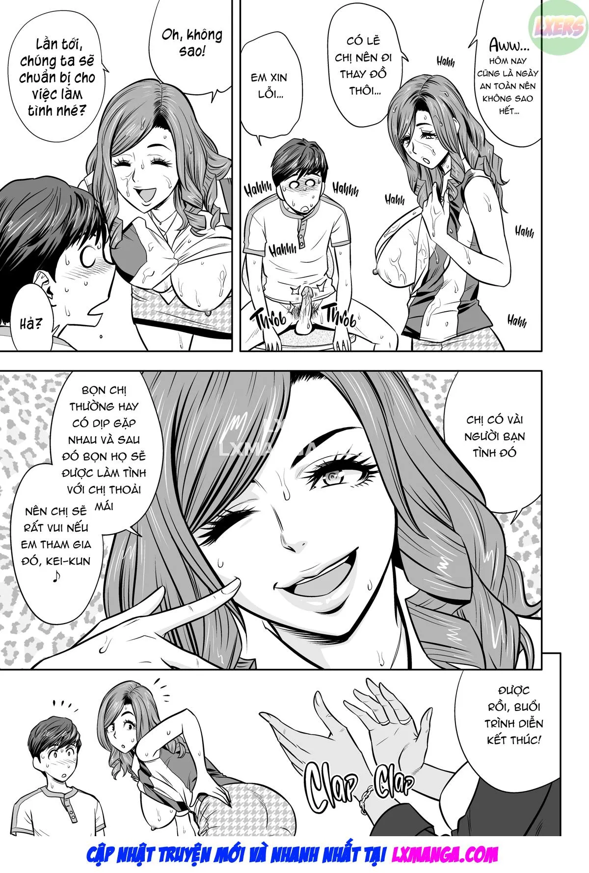 HentaiVN.net - Ảnh 26 - Gal Boss and the Harem Office - Chap 3