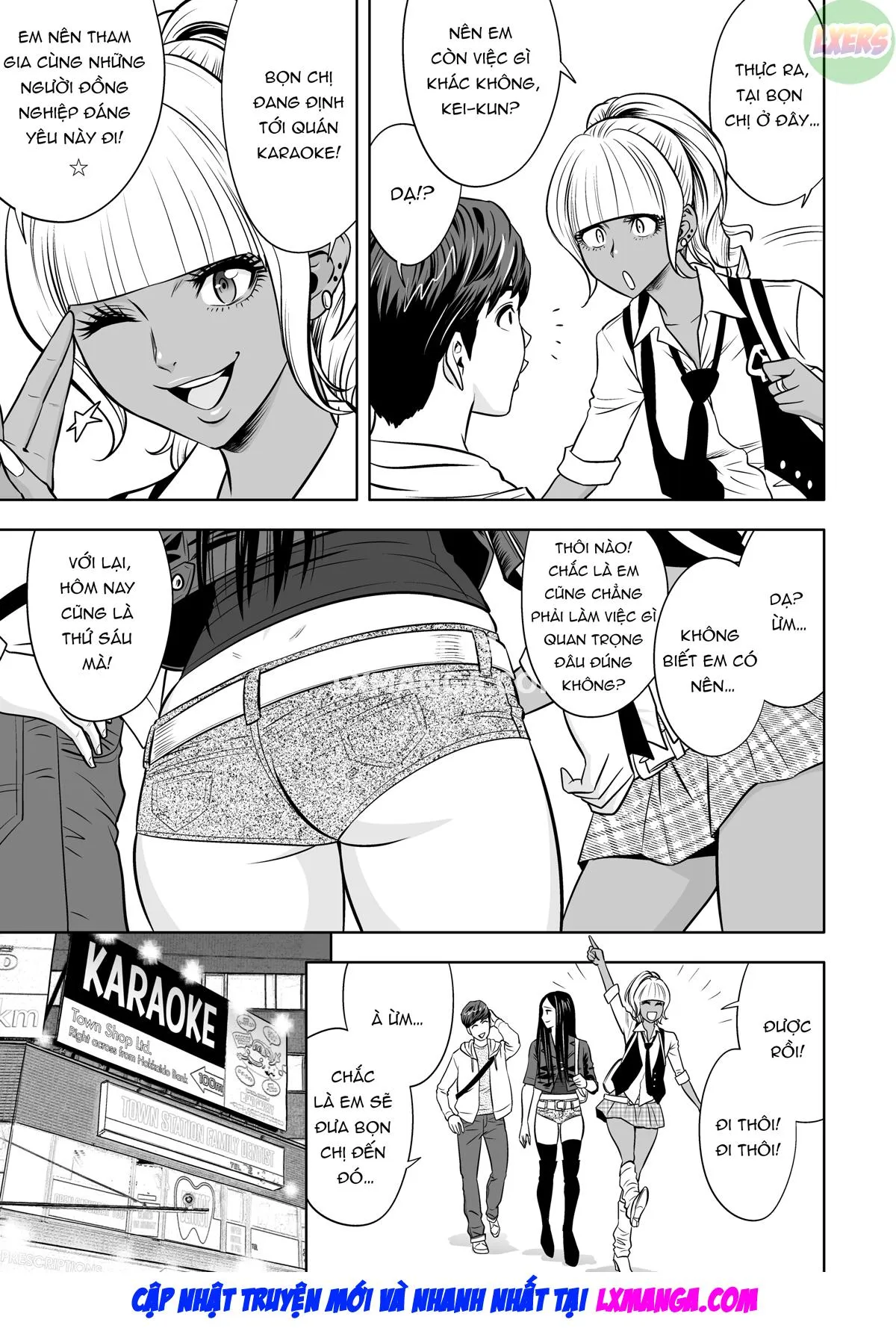 HentaiVN.net - Ảnh 22 - Gal Boss and the Harem Office - Chap 4