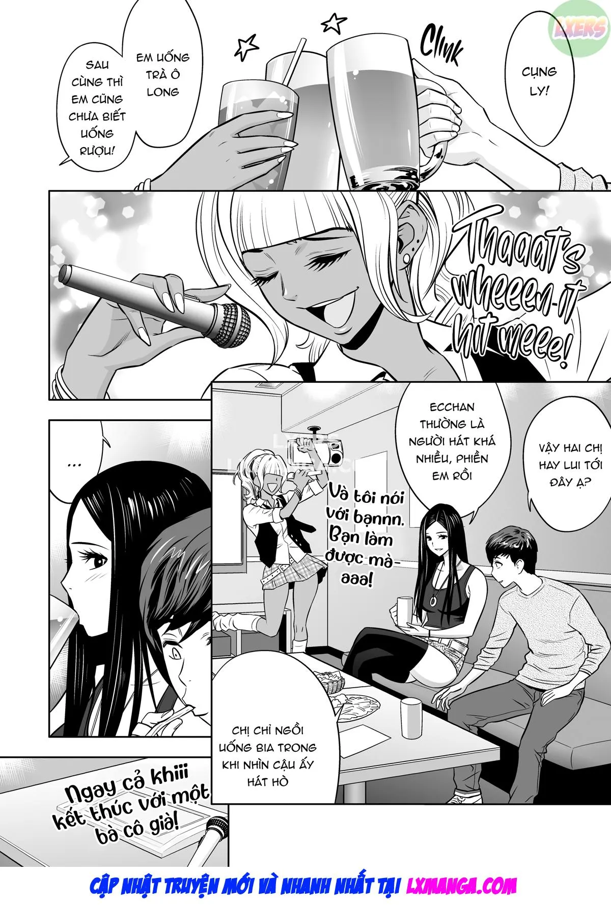 HentaiVN.net - Ảnh 23 - Gal Boss and the Harem Office - Chap 4