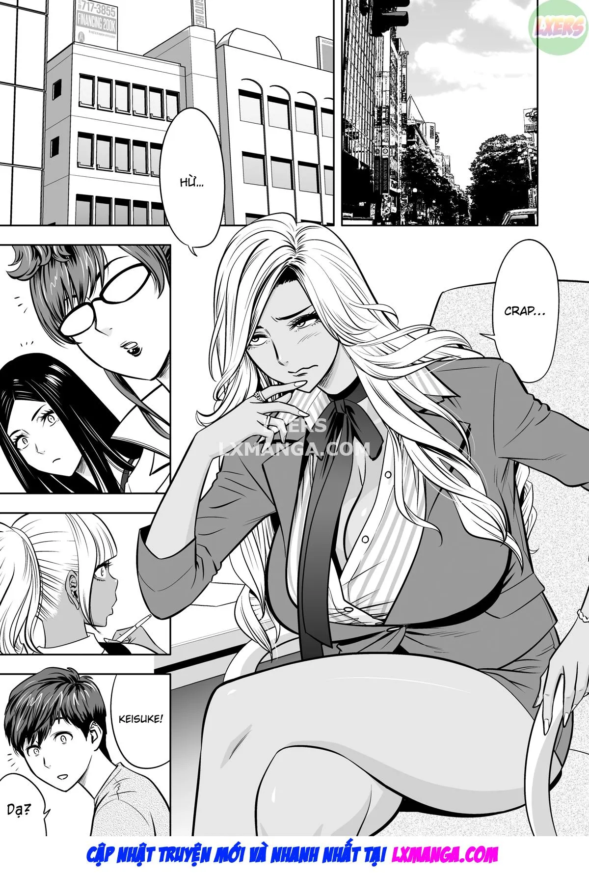 HentaiVN.net - Ảnh 4 - Gal Boss and the Harem Office - Chap 4
