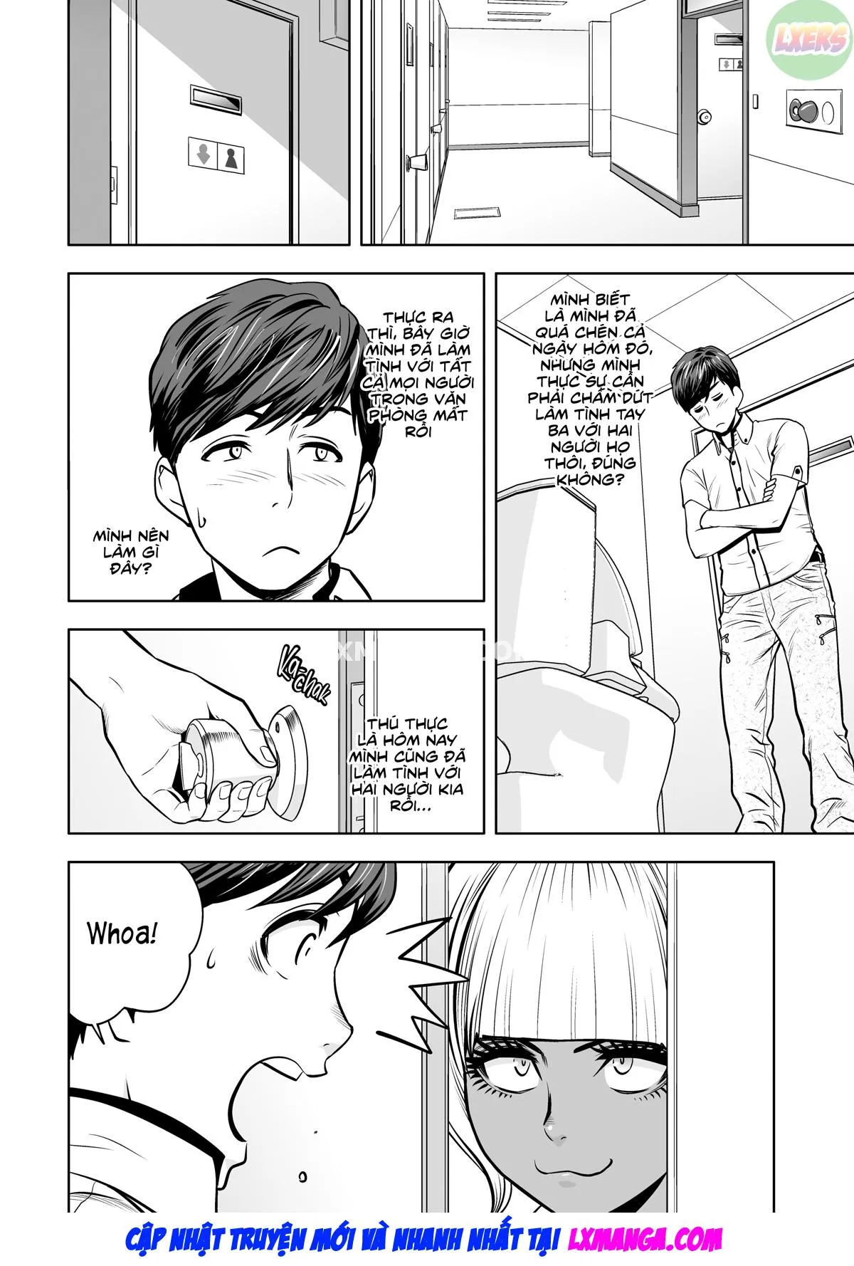 HentaiVN.net - Ảnh 15 - Gal Boss and the Harem Office - Chap 6