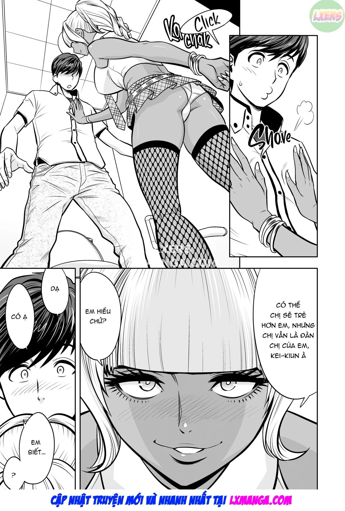 HentaiVN.net - Ảnh 16 - Gal Boss and the Harem Office - Chap 6