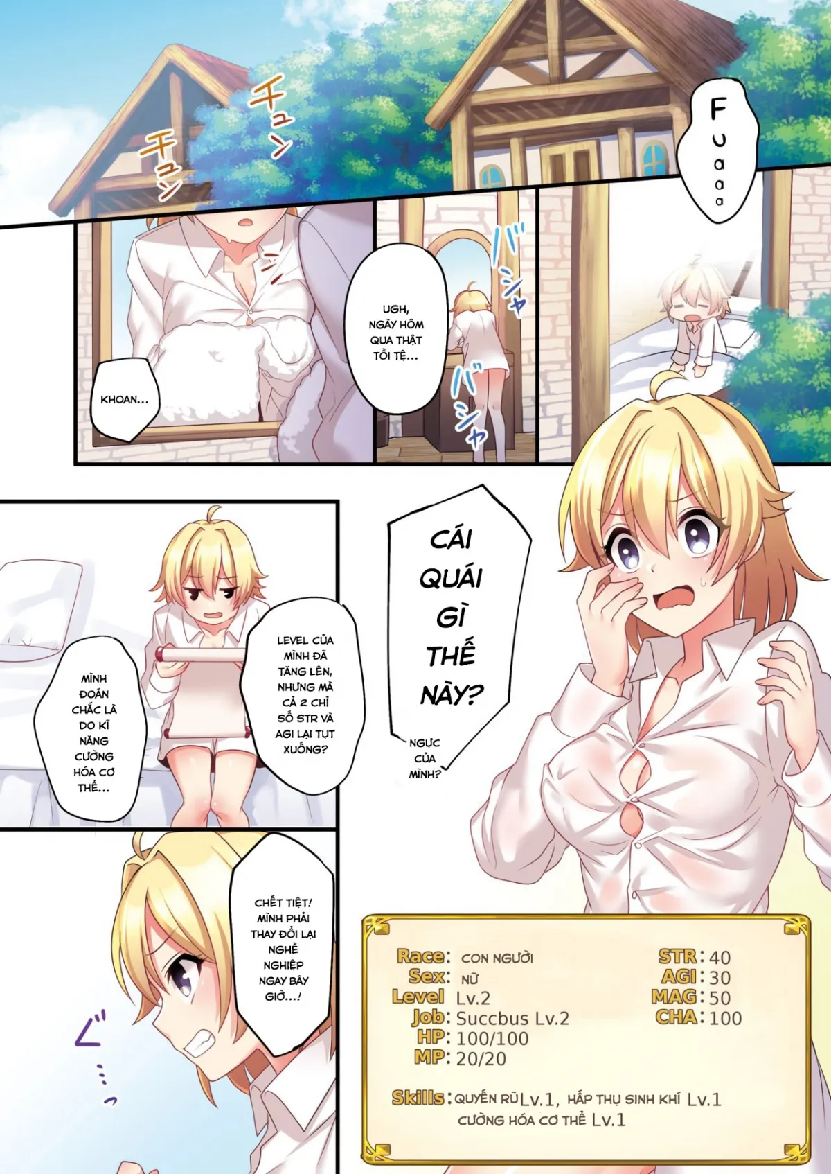 HentaiVN.net - Ảnh 13 - Gì cơ? Tôi đã trở thành một con Succubus? [I (♂) was forcibly changed into a succubus (♀)] - Oneshot