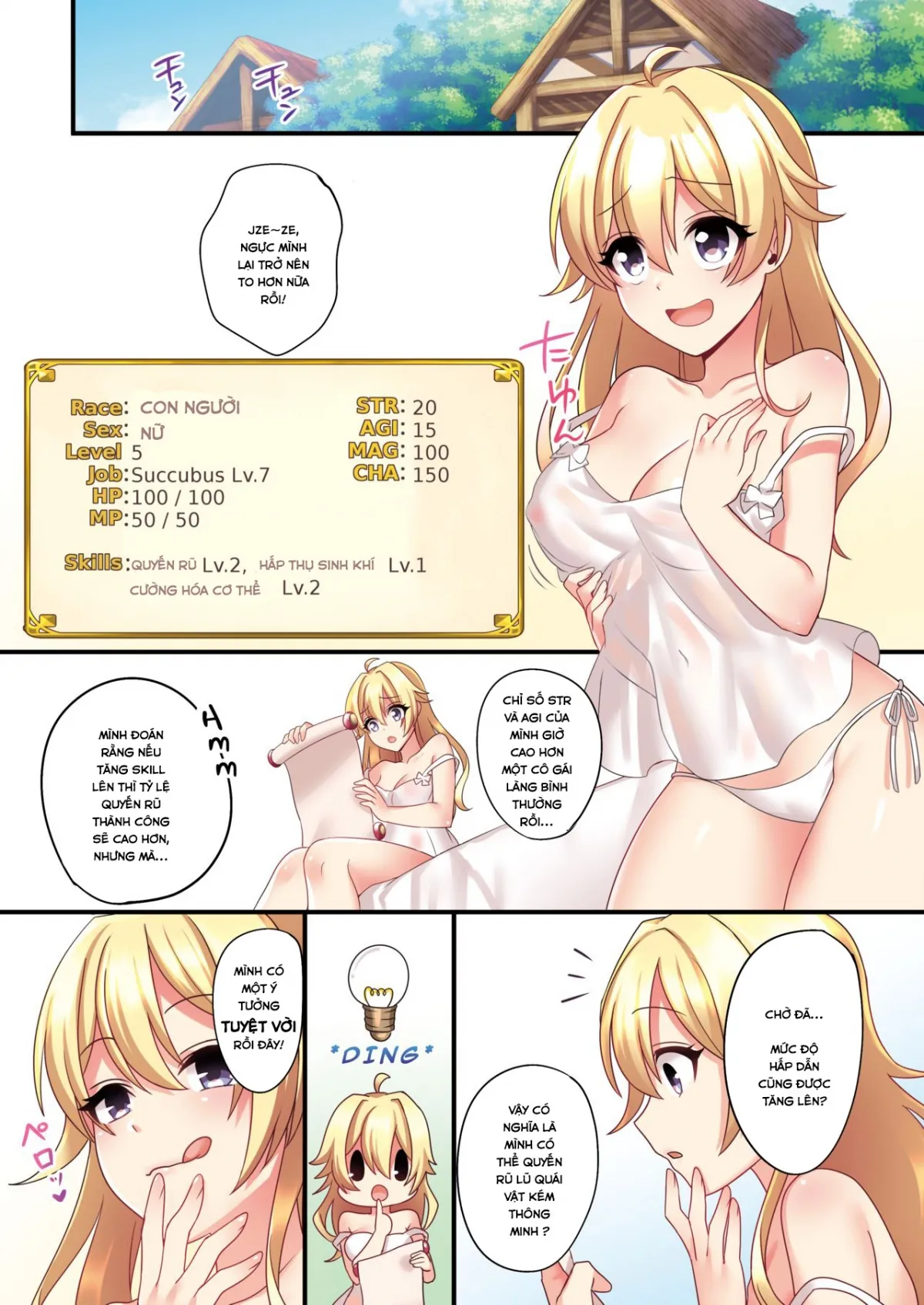 HentaiVN.net - Ảnh 22 - Gì cơ? Tôi đã trở thành một con Succubus? [I (♂) was forcibly changed into a succubus (♀)] - Oneshot