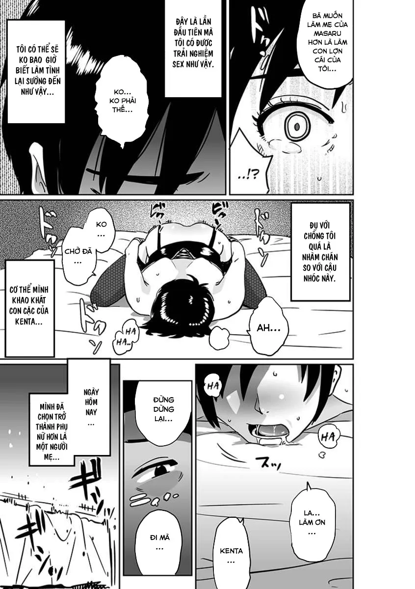 HentaiVN.net - Ảnh 42 - Watashi no Musuko Tomodachi no Mesu Buta Dorei - Oneshot (Dễ Fap hơn)