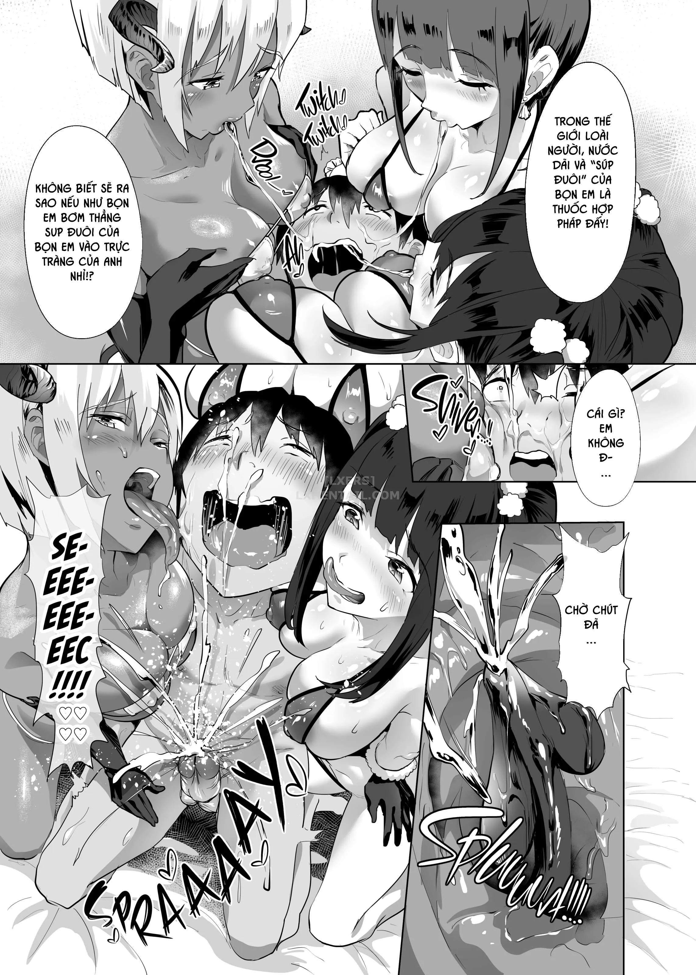 HentaiVN.net - Ảnh 23 - Succubus☆Delivery!! - Chap 2 - My Report on the Time I Was Devoured by Three Succubi