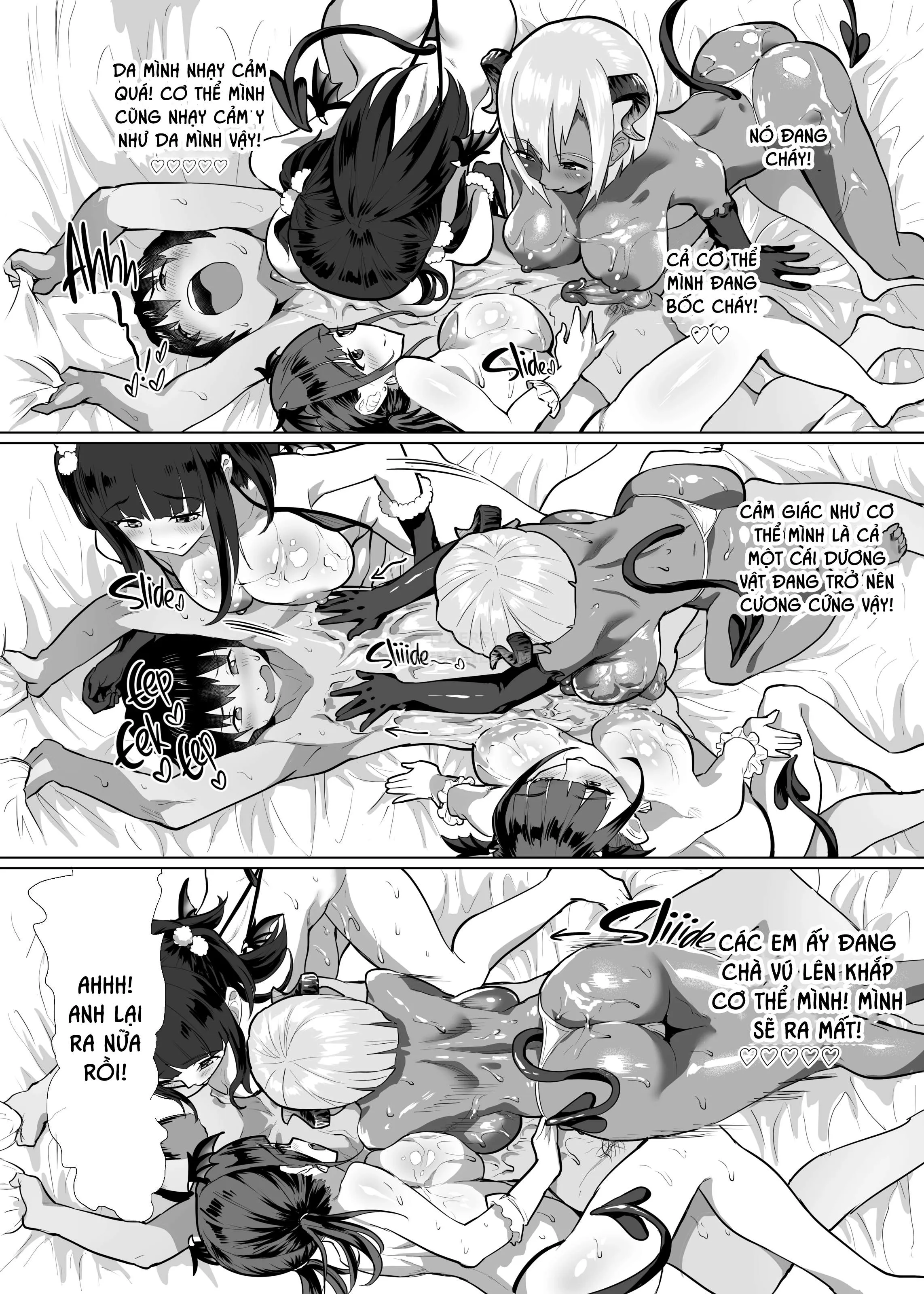 HentaiVN.net - Ảnh 30 - Succubus☆Delivery!! - Chap 2 - My Report on the Time I Was Devoured by Three Succubi
