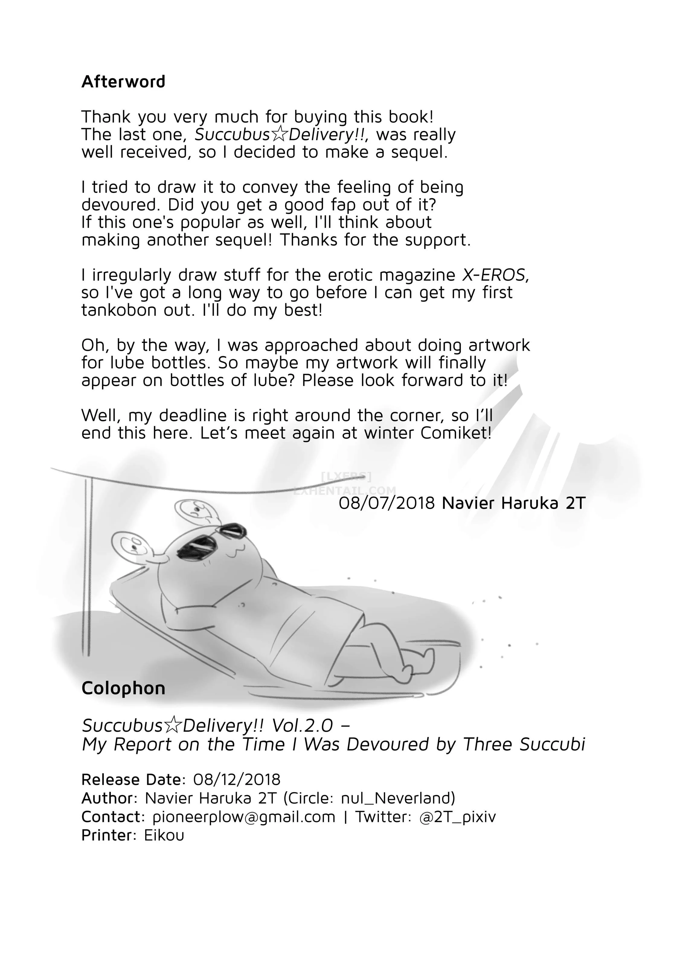 HentaiVN.net - Ảnh 36 - Succubus☆Delivery!! - Chap 2 - My Report on the Time I Was Devoured by Three Succubi