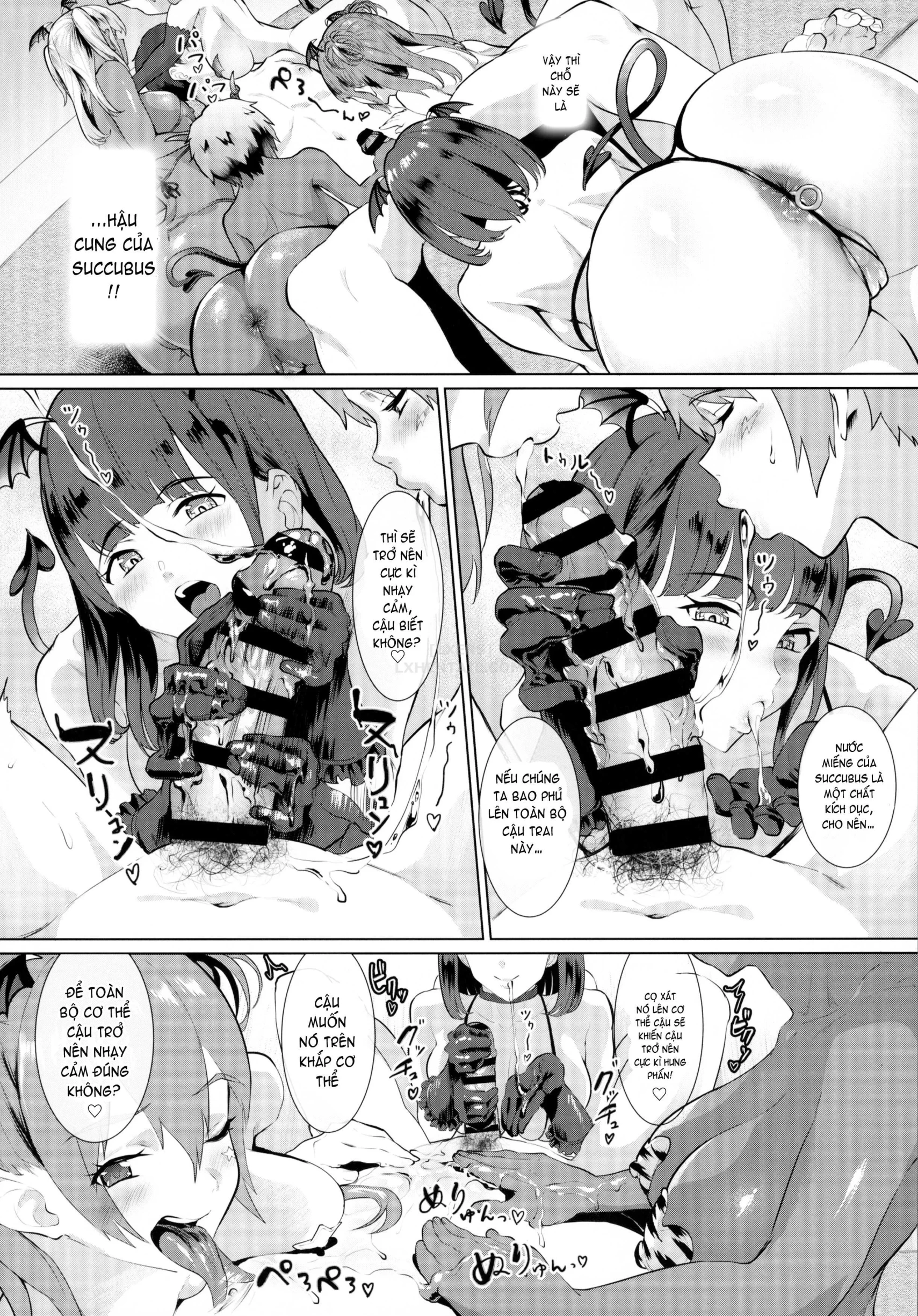 HentaiVN.net - Ảnh 10 - Succubus☆Delivery!! - Chap 3 - A Report On Being Milked In A Reverse-Delivery By A Succubus Harem