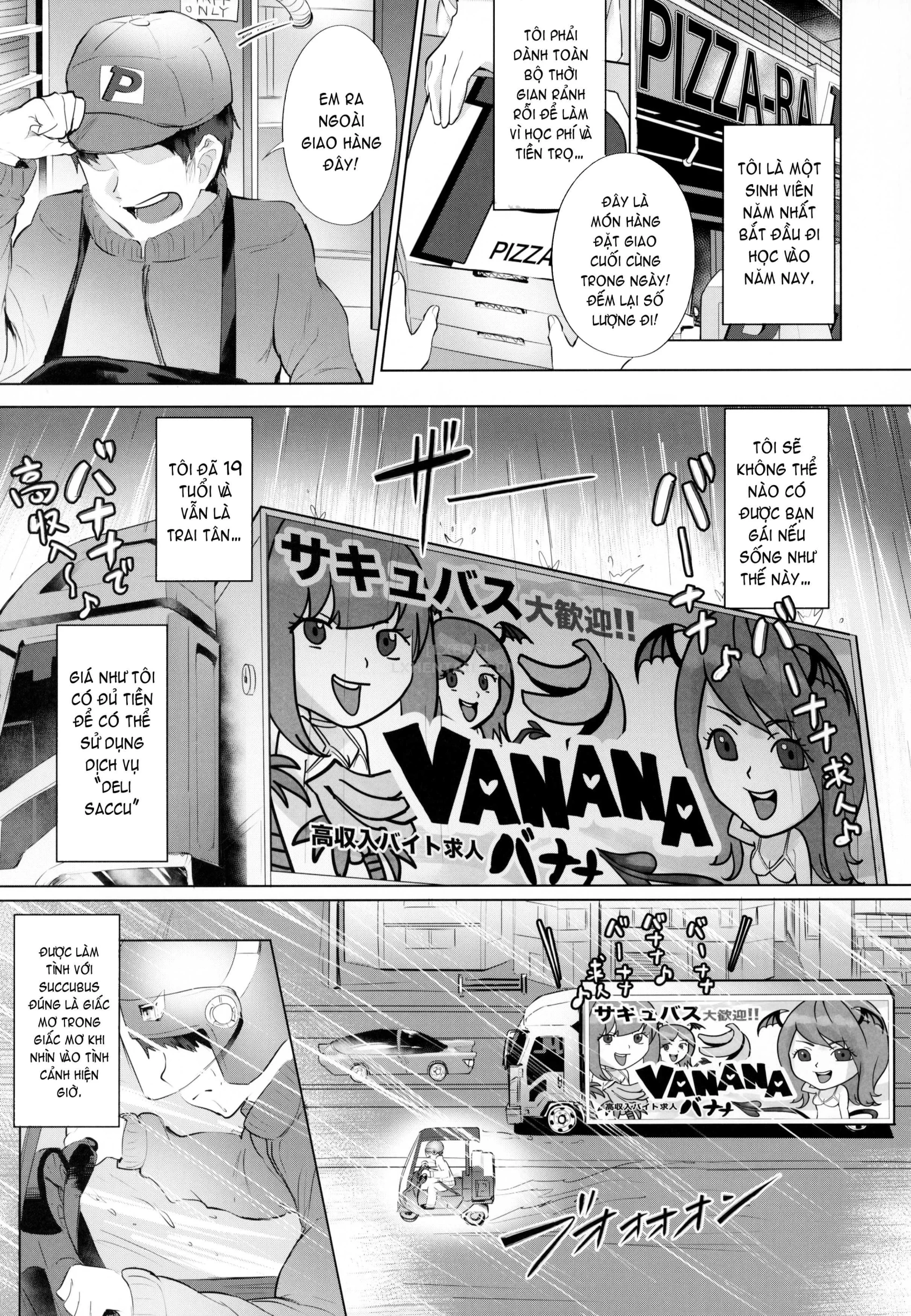 HentaiVN.net - Ảnh 5 - Succubus☆Delivery!! - Chap 3 - A Report On Being Milked In A Reverse-Delivery By A Succubus Harem
