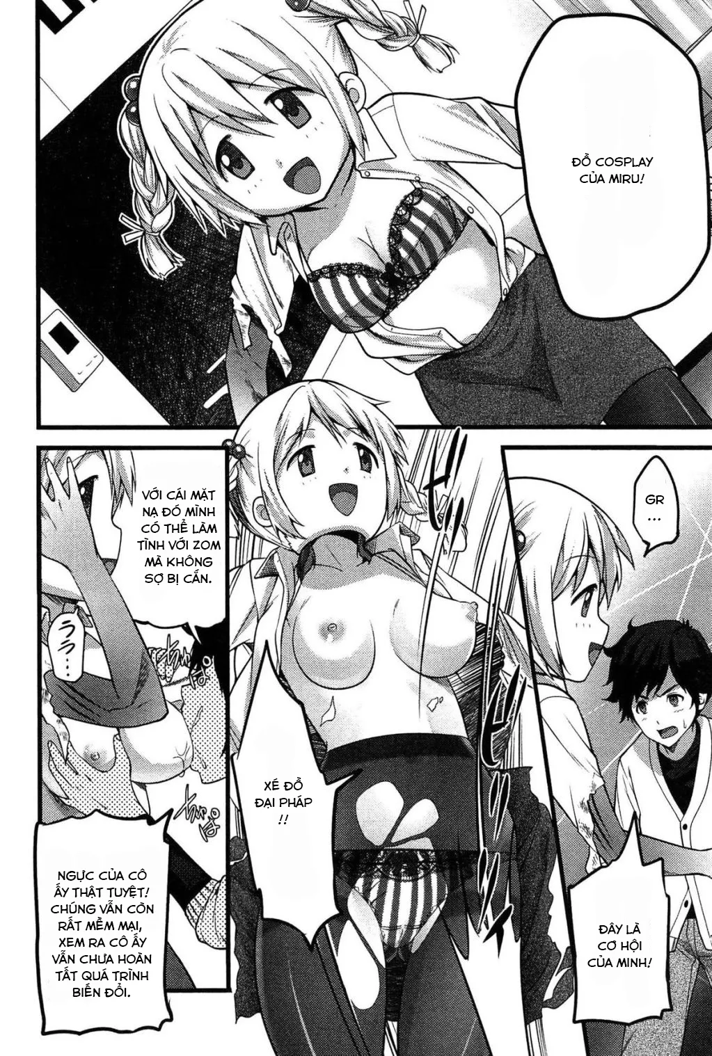 HentaiVN.net - Ảnh 4 - Virgin Zombie [ばーじんゾンビ] - Chap 6 - Em tôi chơi ngu rồi
