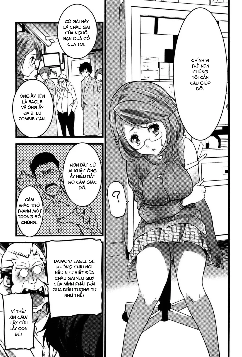 HentaiVN.net - Ảnh 9 - Virgin Zombie [ばーじんゾンビ] - Chap 7 - Về đồn :v