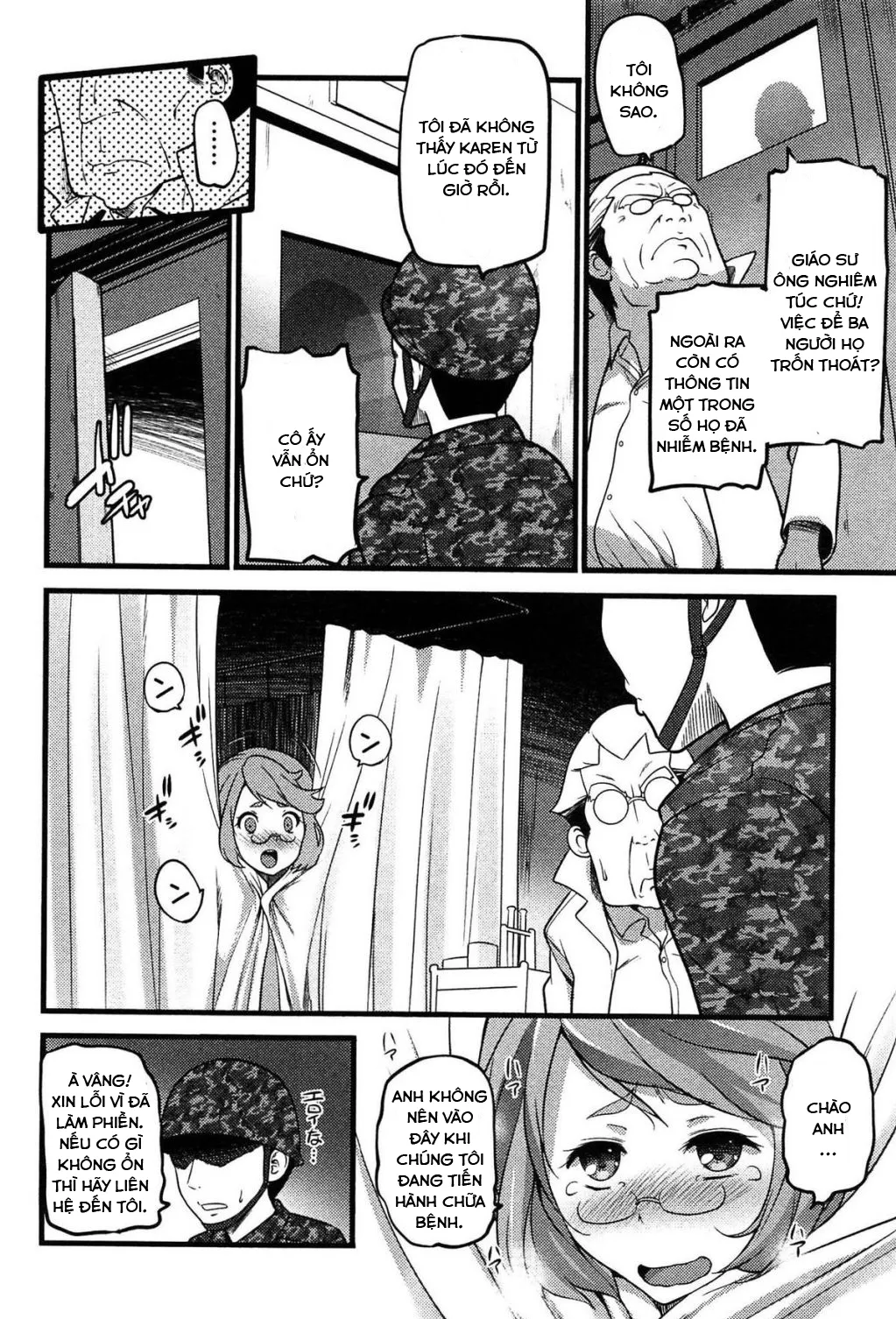 HentaiVN.net - Ảnh 14 - Virgin Zombie [ばーじんゾンビ] - Chap 7 - Về đồn :v