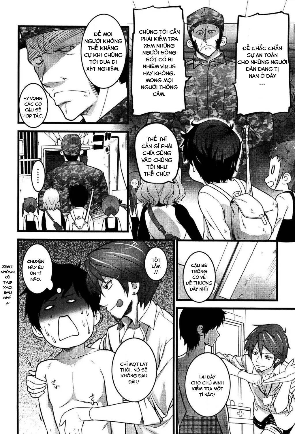 HentaiVN.net - Ảnh 4 - Virgin Zombie [ばーじんゾンビ] - Chap 7 - Về đồn :v