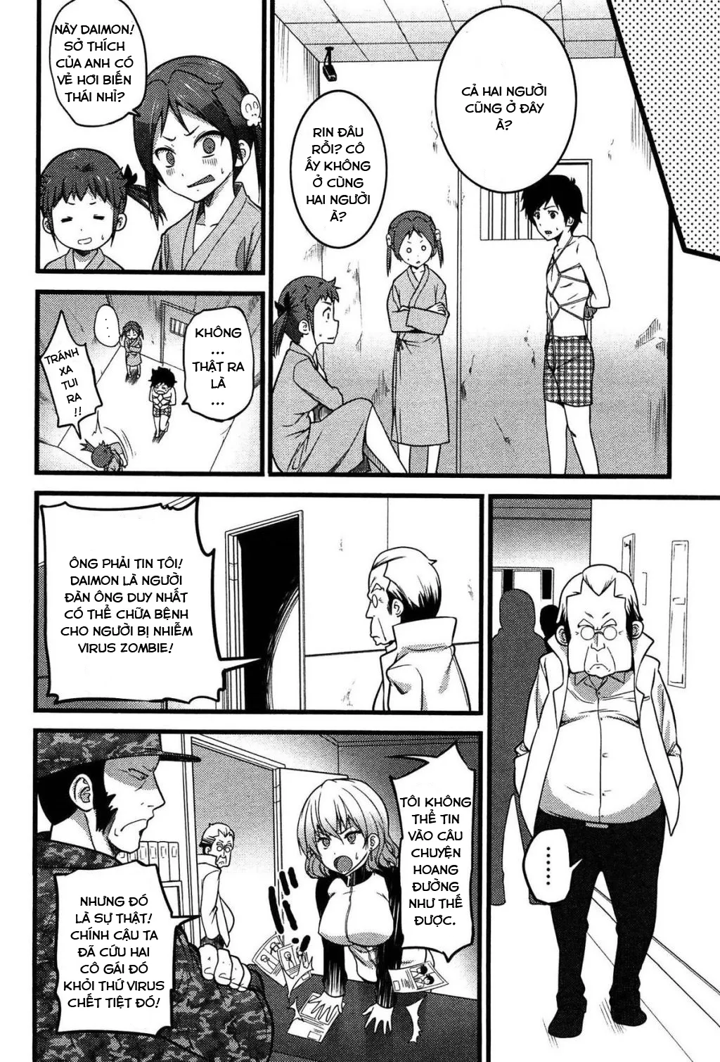 HentaiVN.net - Ảnh 6 - Virgin Zombie [ばーじんゾンビ] - Chap 7 - Về đồn :v