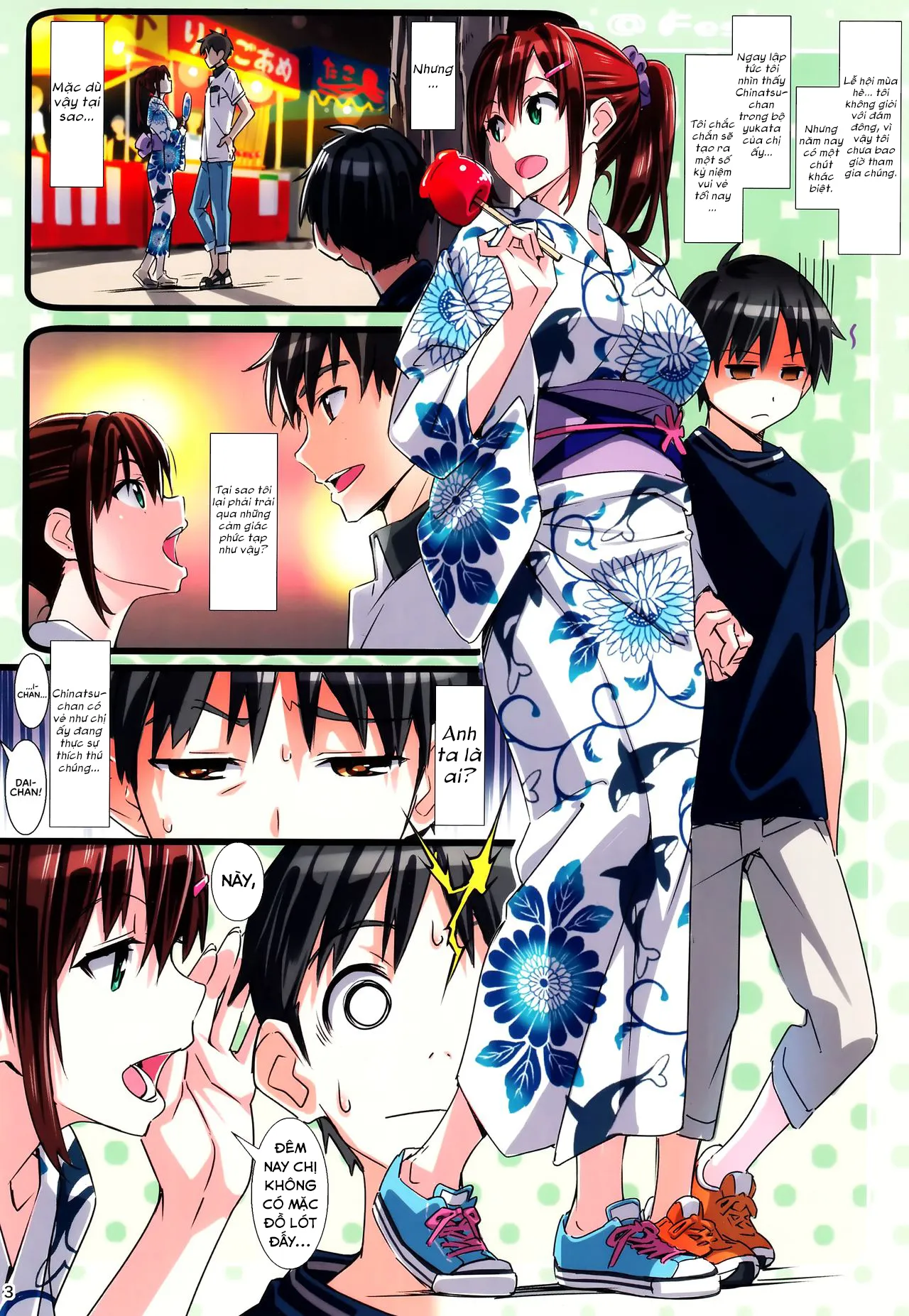 HentaiVN.net - Ảnh 3 - Kỳ nghỉ lấp lánh [Sparkling Vacation] - Ngoại Truyện 03: Ở Lễ Hội