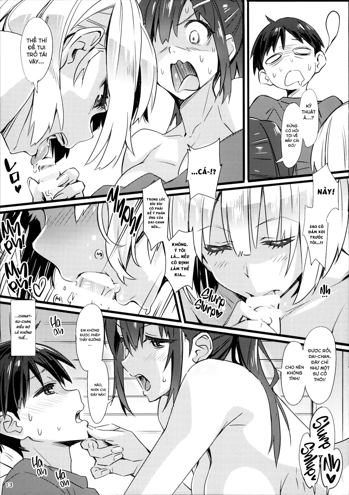 HentaiVN.net - Ảnh 13 - Kỳ nghỉ lấp lánh [Sparkling Vacation] - Chap 2: Threesome