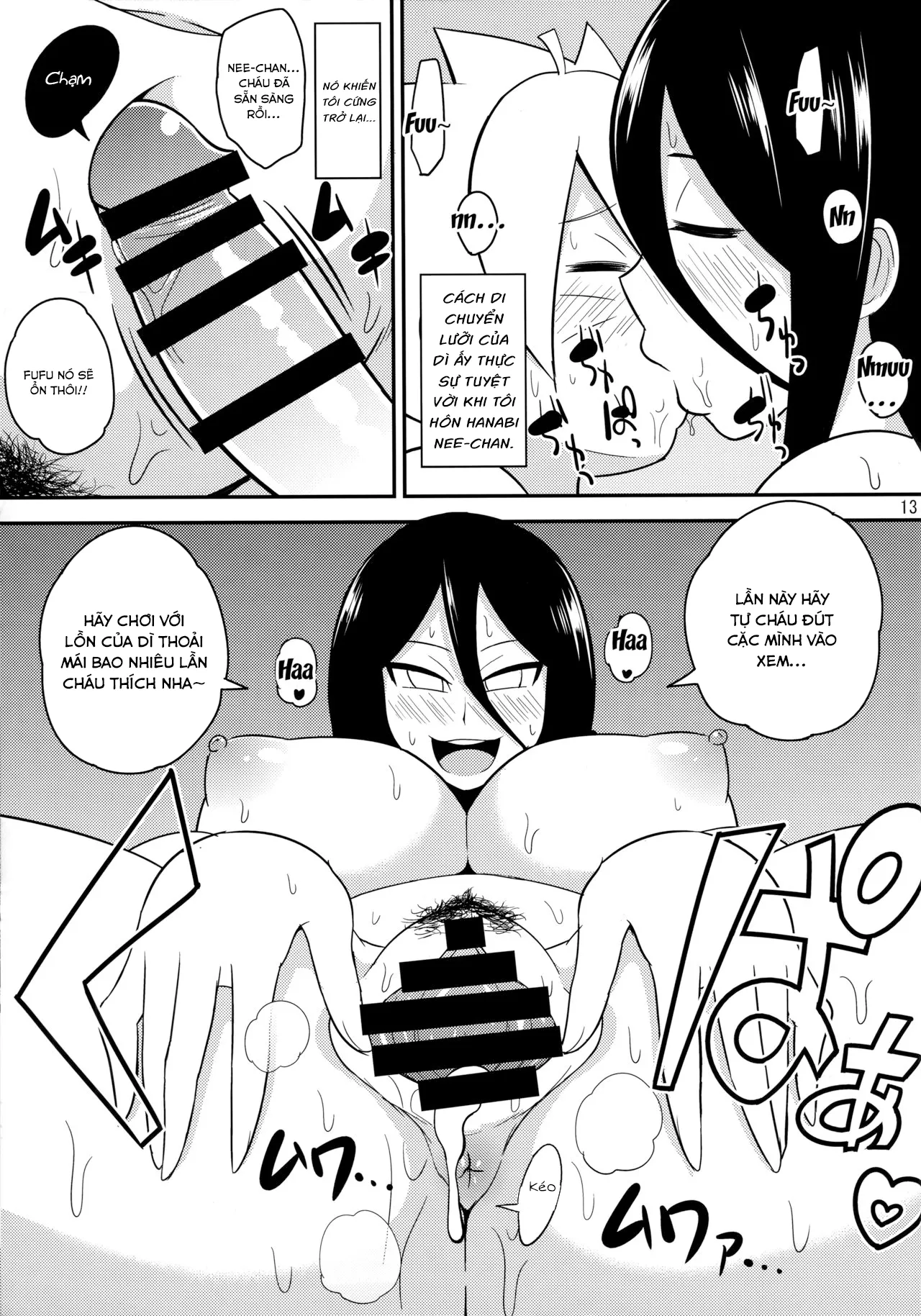 HentaiVN.net - Ảnh 10 - Hanabi và đứa cháu Boruto [HANABITCH BORUTAGE; ハナビッチボルテージ] - Oneshot
