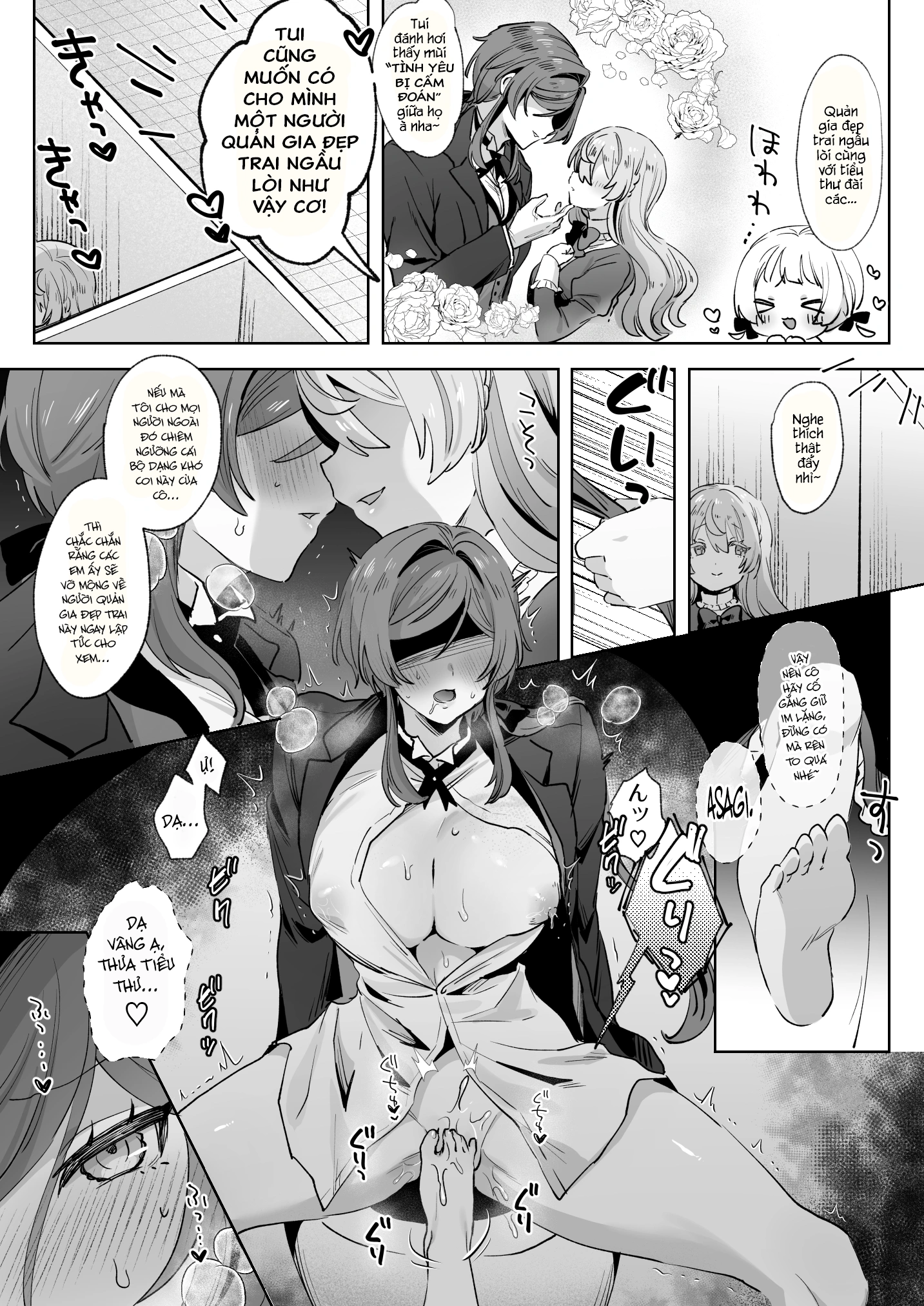 HentaiVN.net - Ảnh 3 - Juujun Ikemen Shitsuji ga Oujo-sama ni Dosukebe Kaihatsu Sarechau no Hanashi - Oneshot