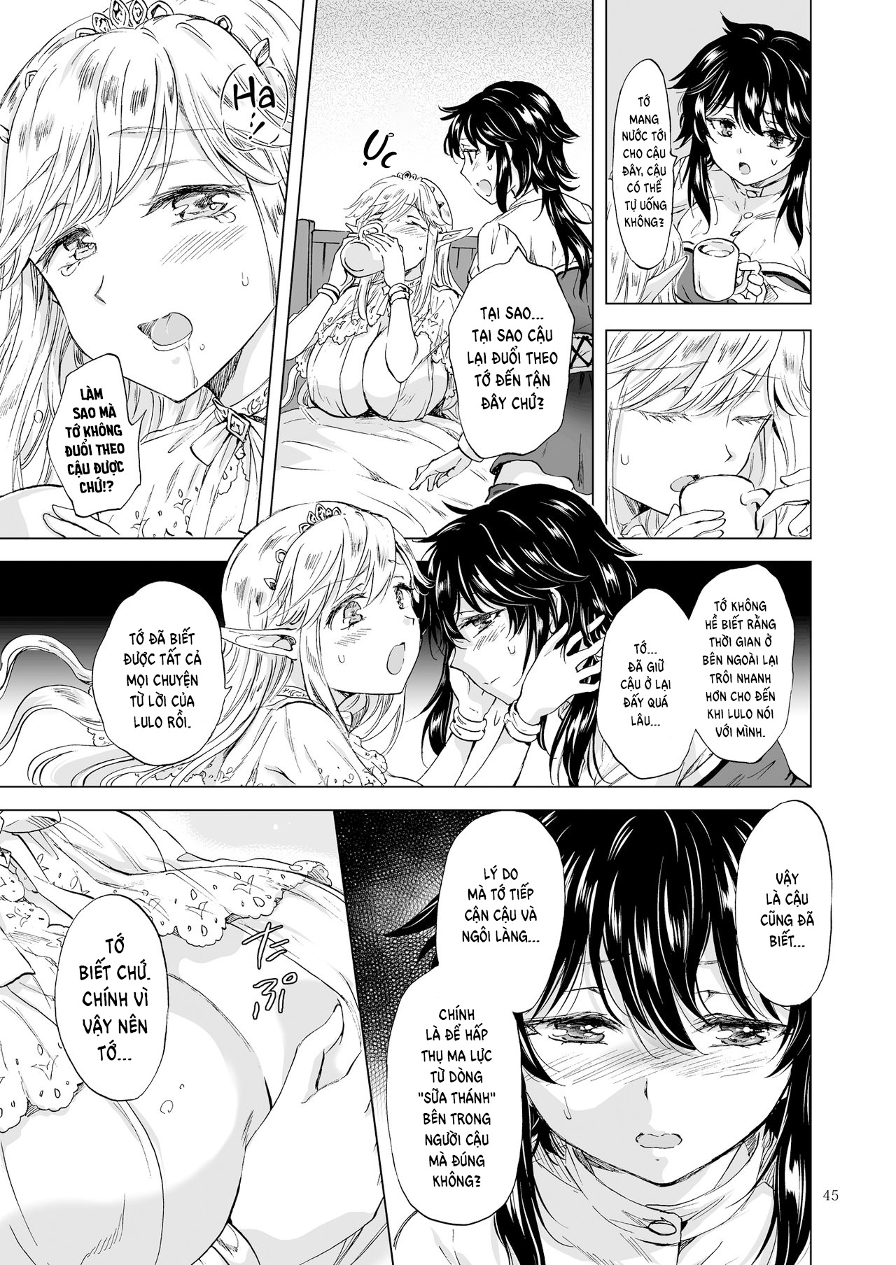 HentaiVN.net - Ảnh 44 - Sữa Thánh của Công chúa Yêu tinh - Oneshot