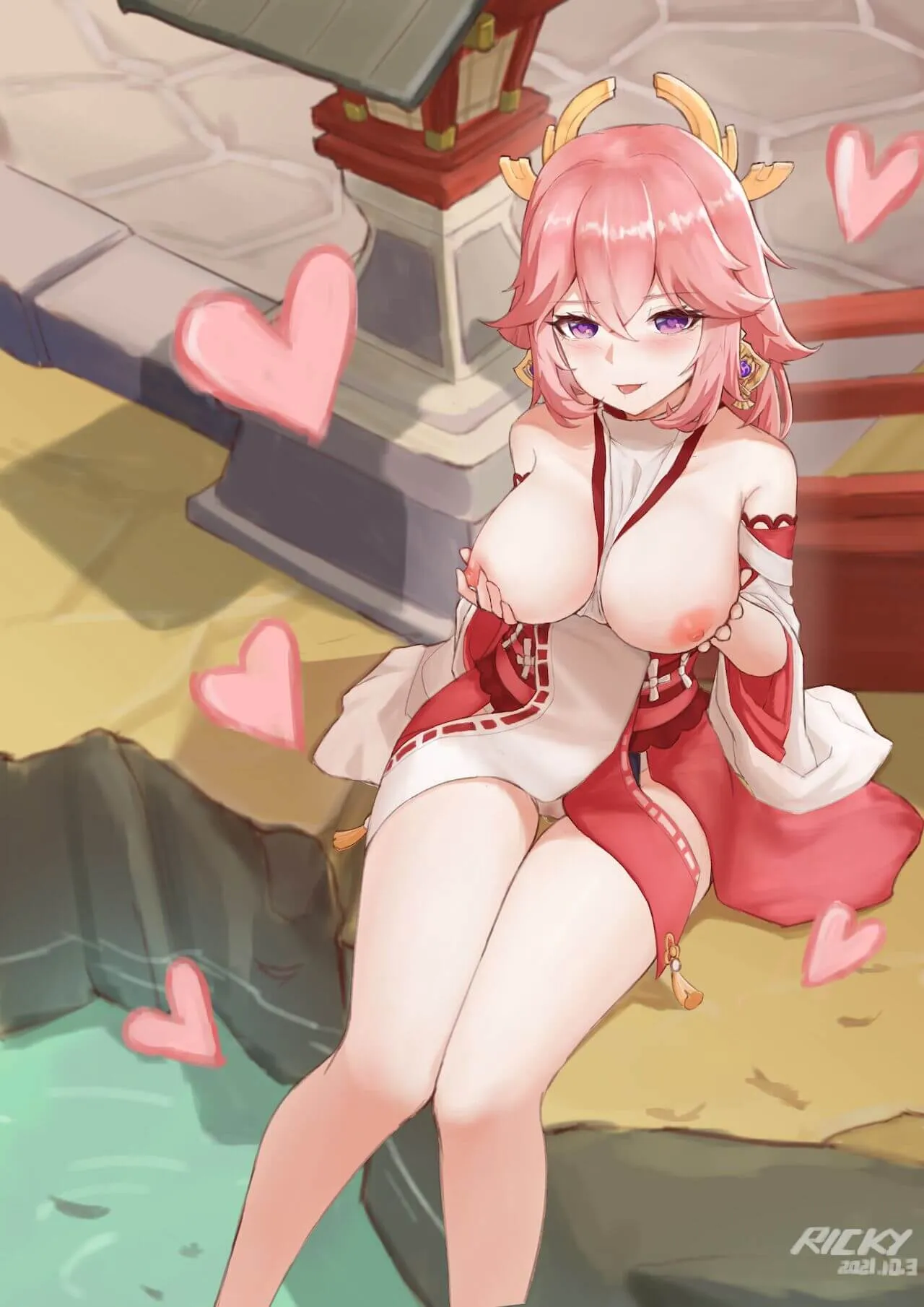 HentaiVN.net - Ảnh 11 - Dịch vụ đặc biệt của Yae Miko [八重神子的特殊服務] - ONESHOT