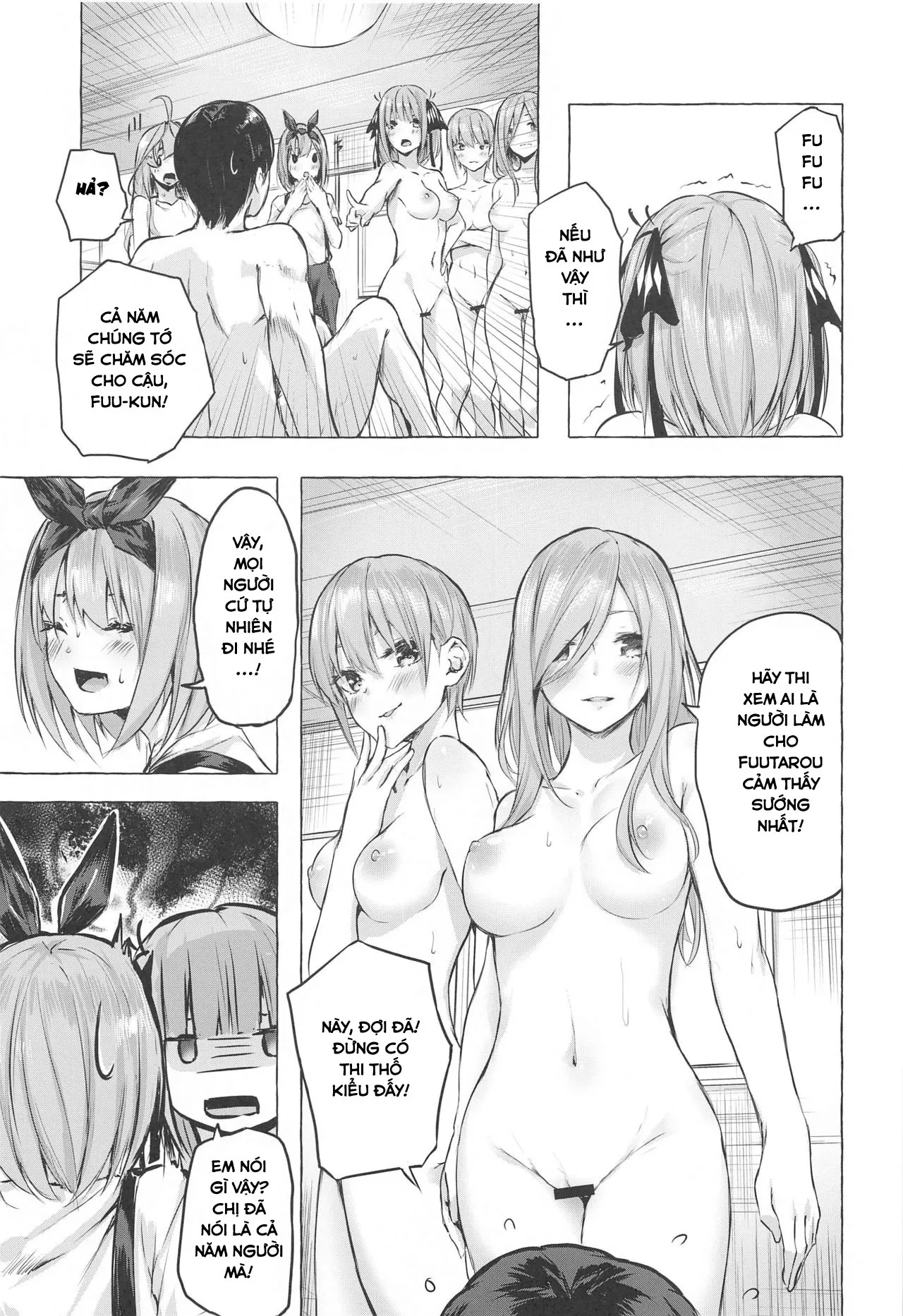 HentaiVN.net - Ảnh 16 - Hanayome no Kakuritsu (Gotoubun no Hanayome) - Oneshot