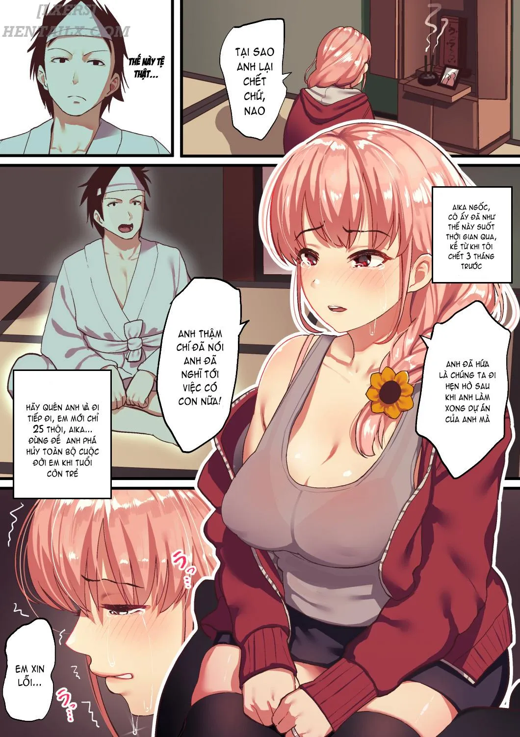 HentaiVN.net - Ảnh 4 - Shishite Netorare - Oneshot [Full Màu]