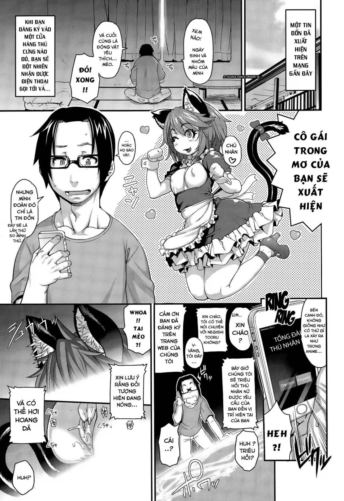 HentaiVN.net - Ảnh 7 - Kemonokko Tsushin - Chap 1 - Neko Musume Nia