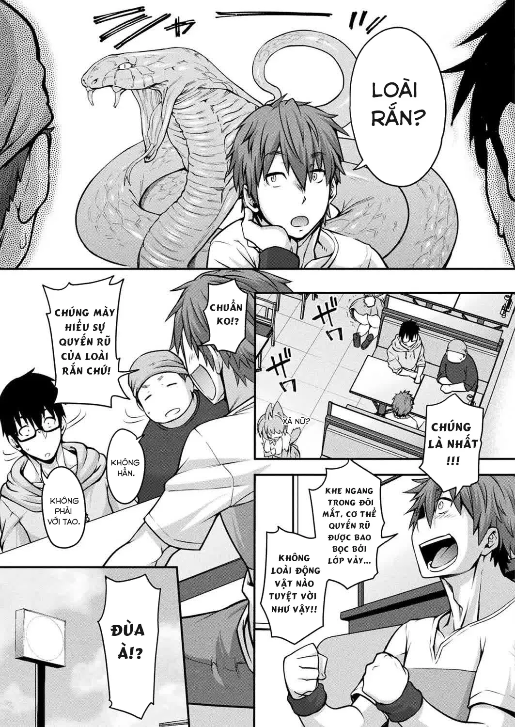 HentaiVN.net - Ảnh 4 - Kemonokko Tsushin - Chap 3 - Hebi Musume Naja