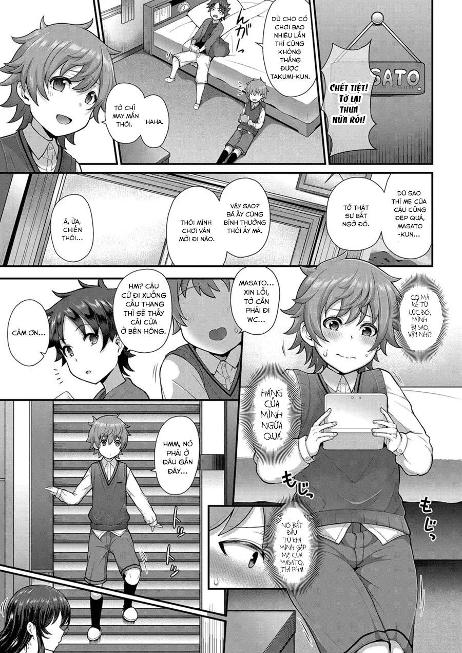 HentaiVN.net - Ảnh 3 - Tomo Haha to Asobo! ~Amakute Ecchi na Fudeoroshi~ [Playing With Your Friend's Mother! ~A Sweet and Naught Deflowering~] - Oneshot