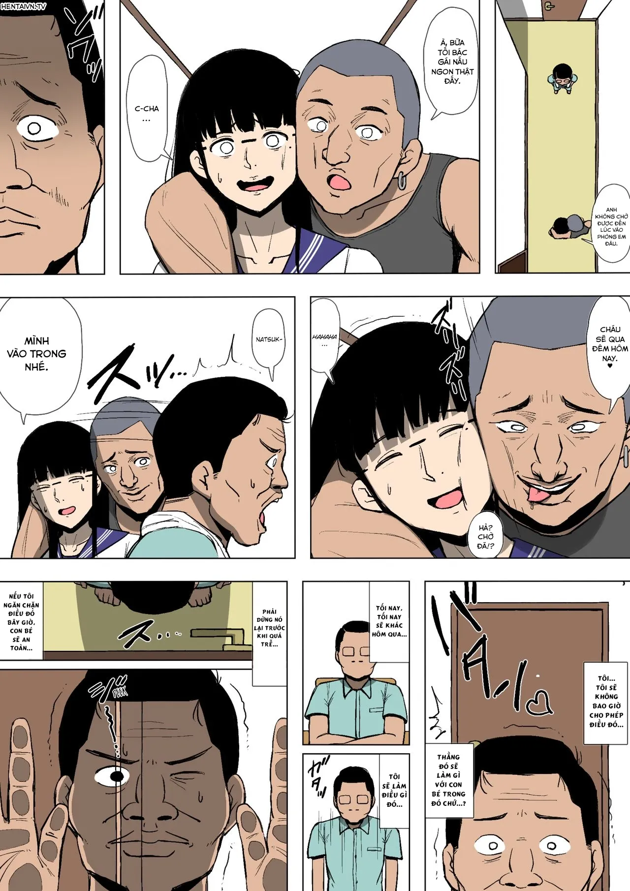 HentaiVN.net - Ảnh 22 - Con gái tôi trở nên sa đọa bởi một thằng khốn nạn [My Daughter was Corrupted by a Delinquent] - Oneshot