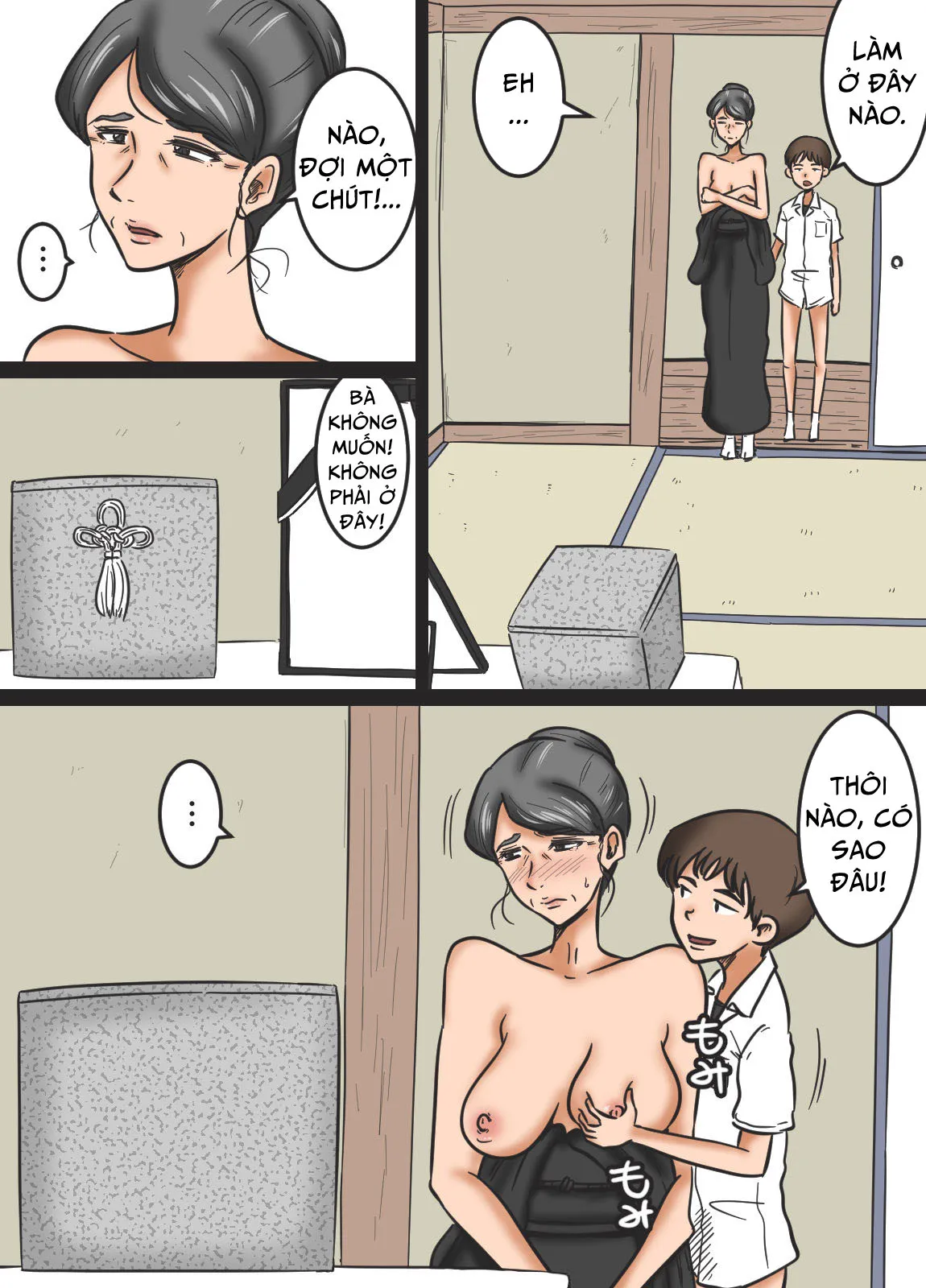 HentaiVN.net - Ảnh 15 - Miboujin To Mago [Widow And Grandson; Miboujin To Mago | Widow And Grandson] - Oneshot [Full Màu]