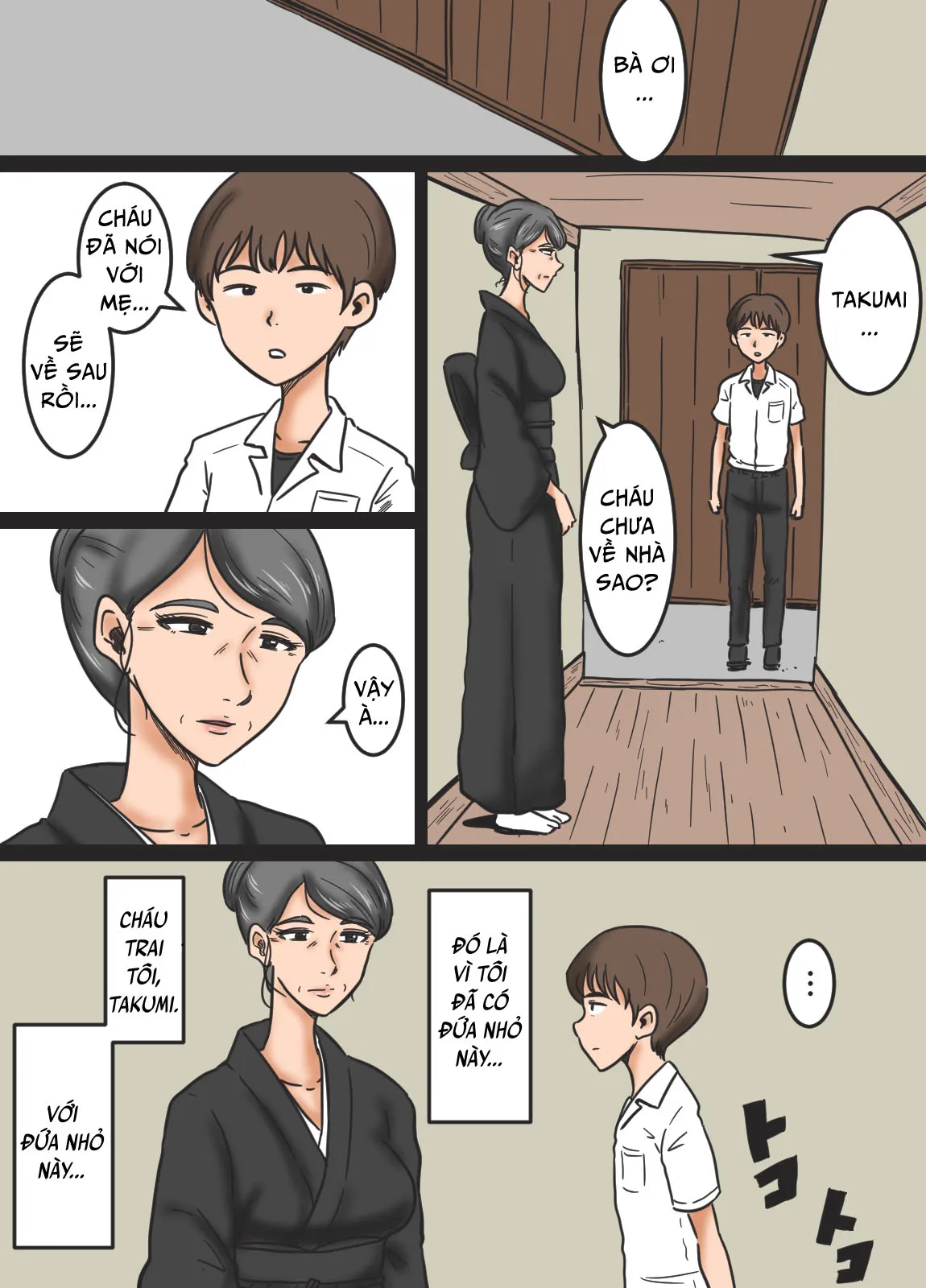 HentaiVN.net - Ảnh 3 - Miboujin To Mago [Widow And Grandson; Miboujin To Mago | Widow And Grandson] - Oneshot [Full Màu]