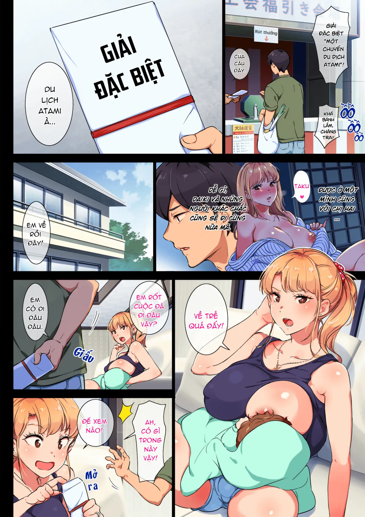 HentaiVN.net - Ảnh 4 - Đìn địt chị Hai tại Atami [ANE WA YANMAMA JUNYUUCHUU IN ATAMI DA~!!] - Oneshot