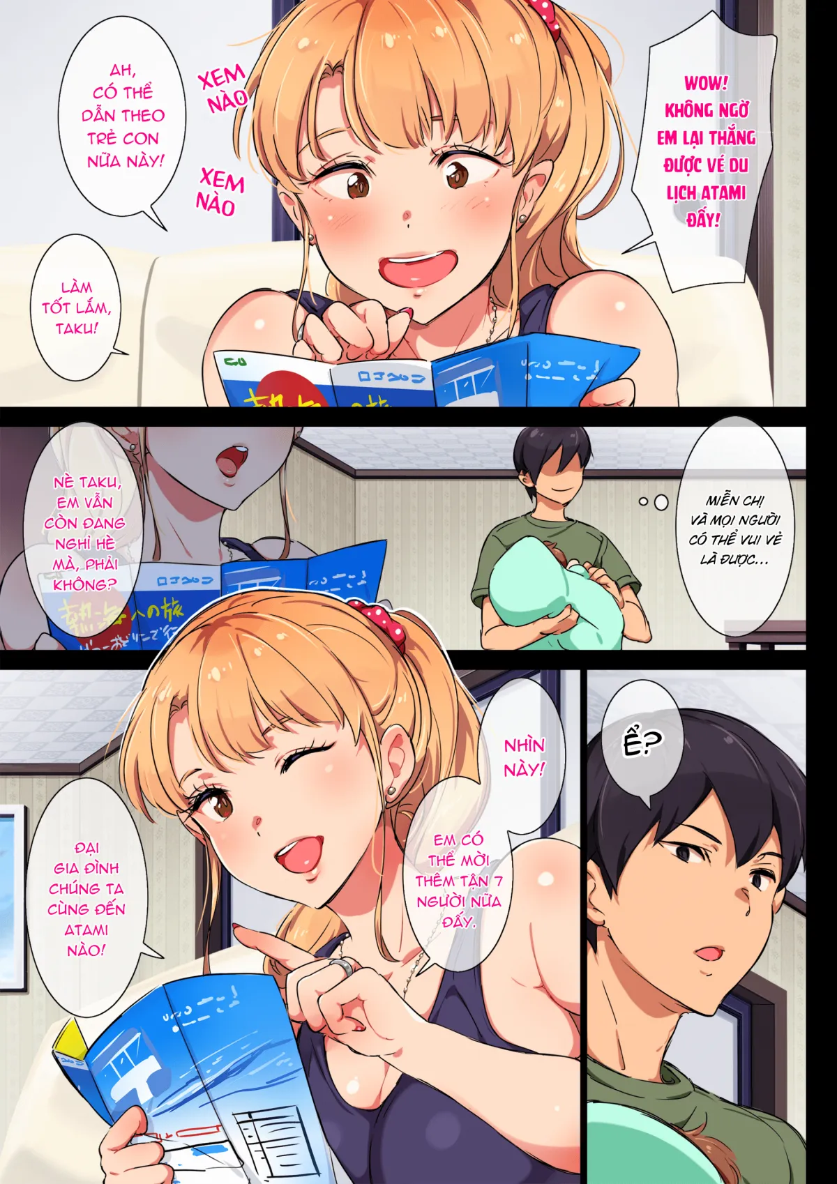 HentaiVN.net - Ảnh 5 - Đìn địt chị Hai tại Atami [ANE WA YANMAMA JUNYUUCHUU IN ATAMI DA~!!] - Oneshot