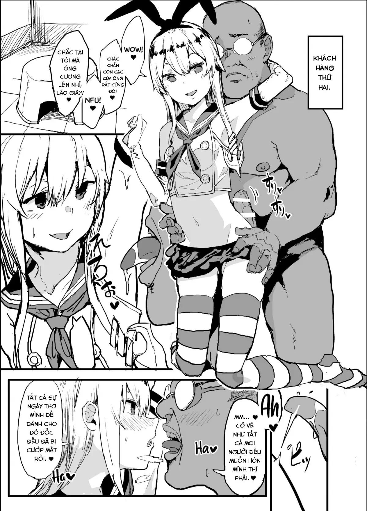 HentaiVN.net - Ảnh 12 - A Book Where Shimakaze Has Passionate Netorase Sex With a Large Number of Men (Kantai Collection) [Futokutei Tasuu no Otoko to Berochuu Sex Suru Shimakaze Netorase Bon] - Oneshot