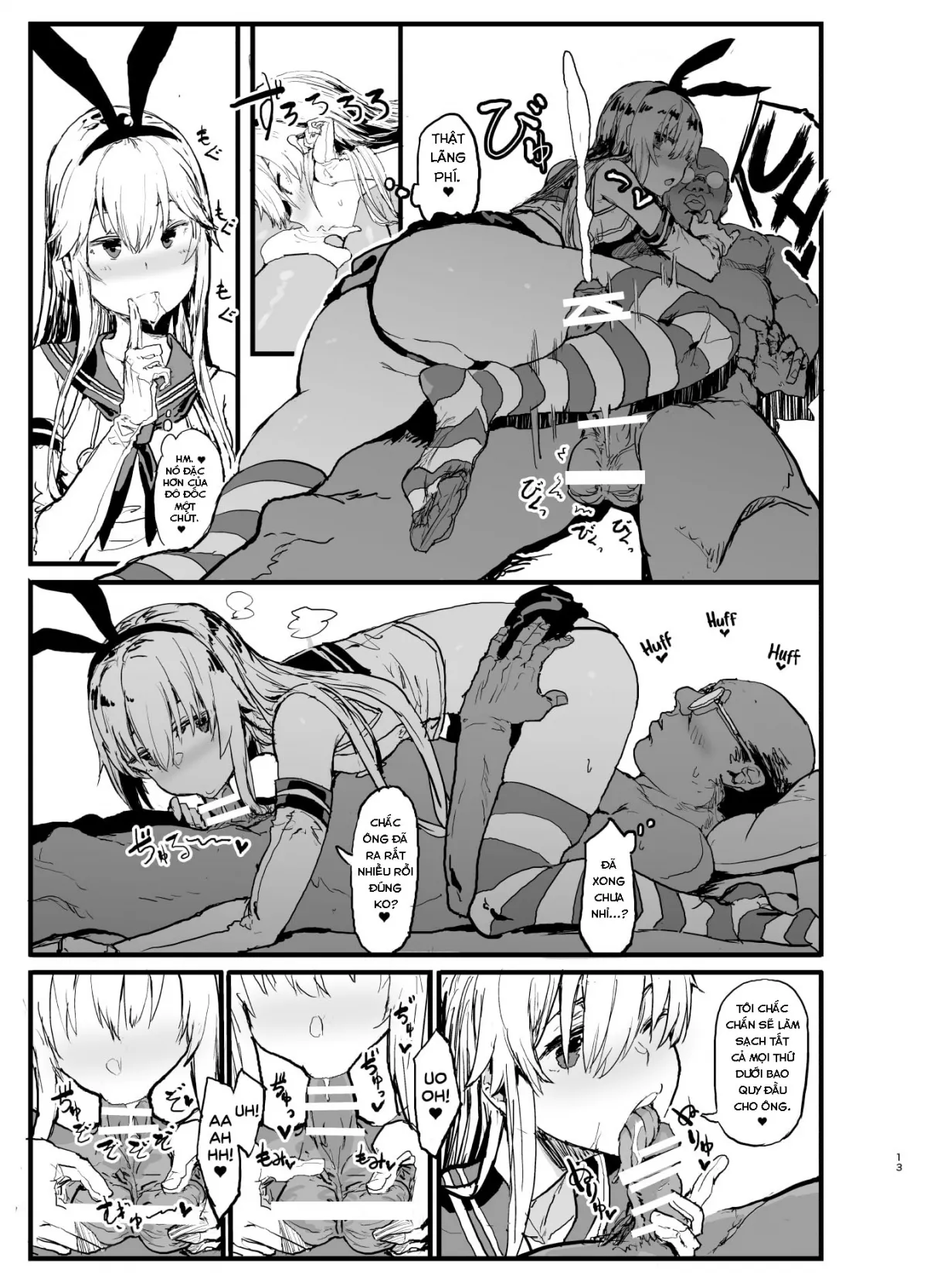 HentaiVN.net - Ảnh 14 - A Book Where Shimakaze Has Passionate Netorase Sex With a Large Number of Men (Kantai Collection) [Futokutei Tasuu no Otoko to Berochuu Sex Suru Shimakaze Netorase Bon] - Oneshot