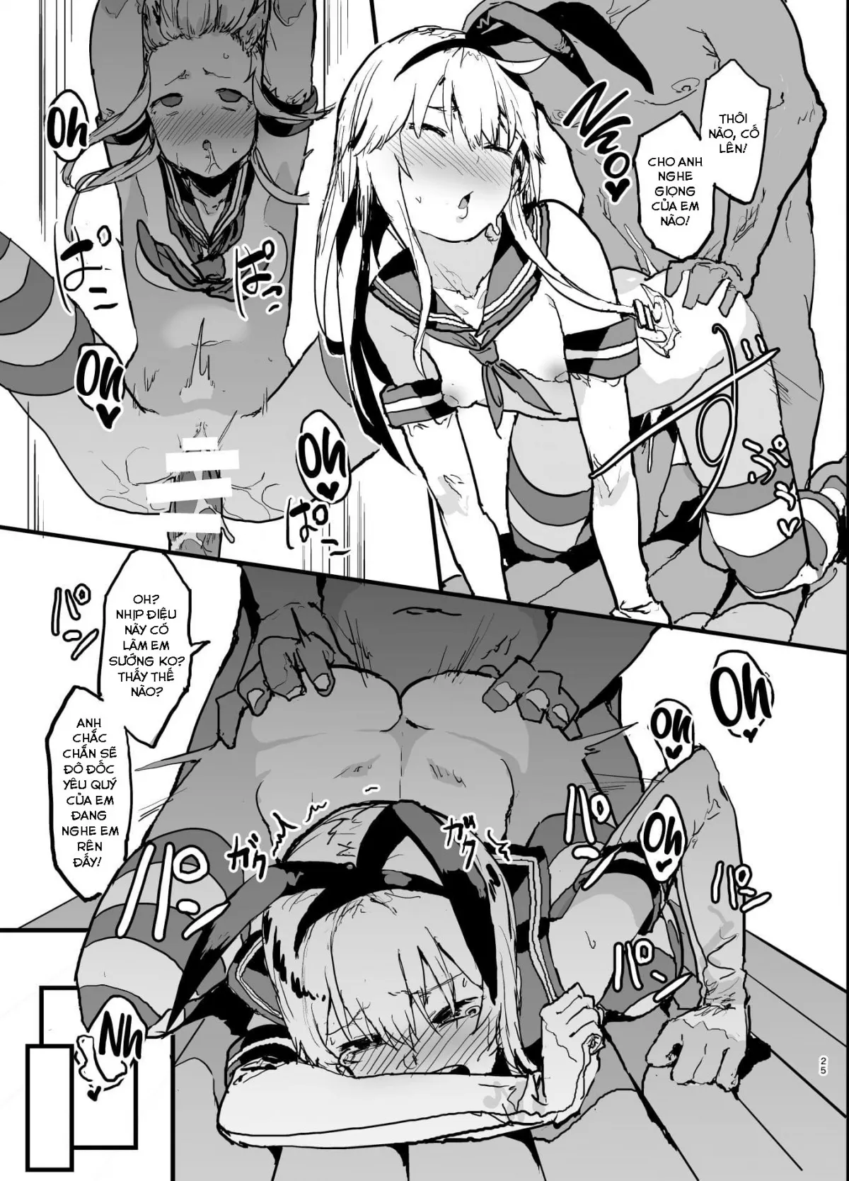 HentaiVN.net - Ảnh 26 - A Book Where Shimakaze Has Passionate Netorase Sex With a Large Number of Men (Kantai Collection) [Futokutei Tasuu no Otoko to Berochuu Sex Suru Shimakaze Netorase Bon] - Oneshot