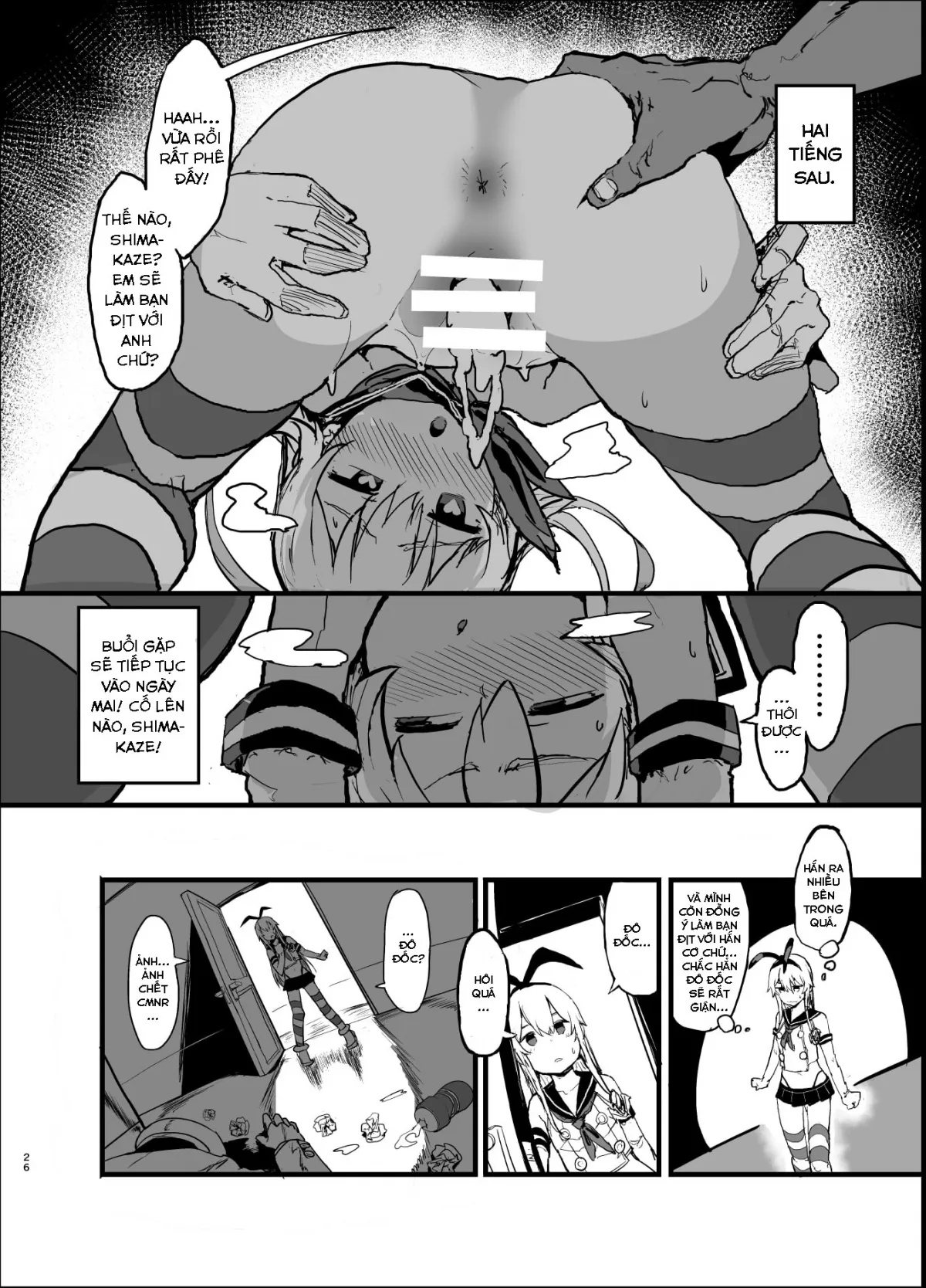 HentaiVN.net - Ảnh 27 - A Book Where Shimakaze Has Passionate Netorase Sex With a Large Number of Men (Kantai Collection) [Futokutei Tasuu no Otoko to Berochuu Sex Suru Shimakaze Netorase Bon] - Oneshot