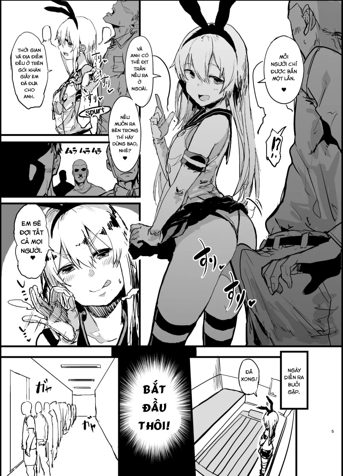 HentaiVN.net - Ảnh 6 - A Book Where Shimakaze Has Passionate Netorase Sex With a Large Number of Men (Kantai Collection) [Futokutei Tasuu no Otoko to Berochuu Sex Suru Shimakaze Netorase Bon] - Oneshot