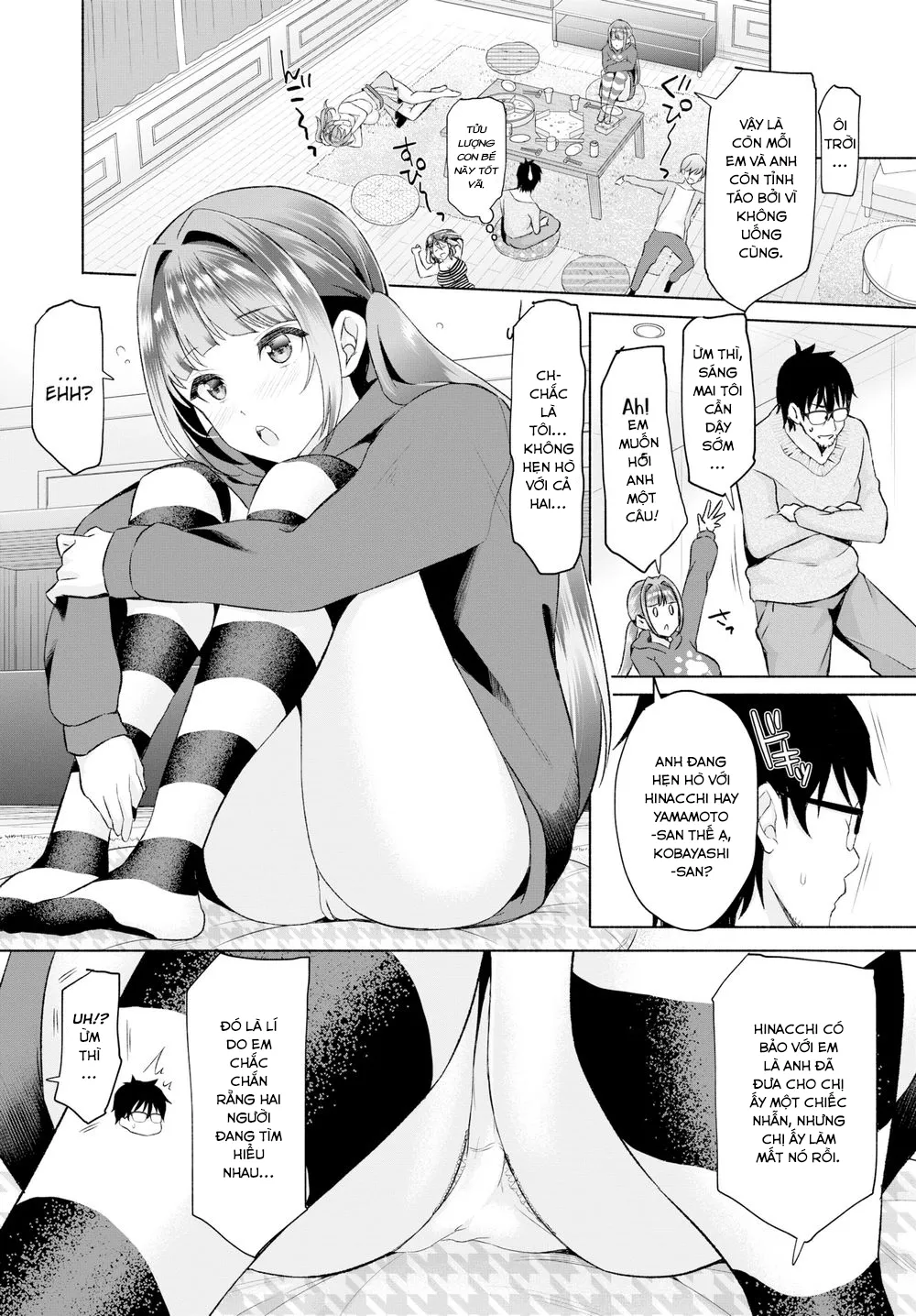 HentaiVN.net - Ảnh 4 - Tôi lập harem bằng chiếc nhẫn ma thuật! [I, a gloomy person, used a magical item to create my own harem in the shared house] - Chap 4: Netori...!!