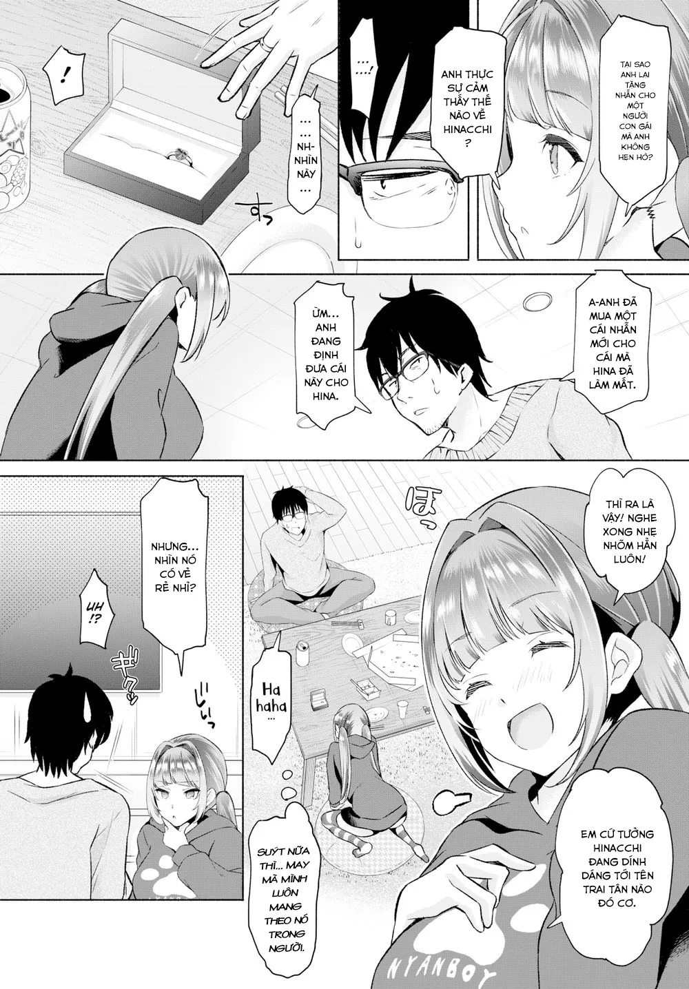 HentaiVN.net - Ảnh 5 - Tôi lập harem bằng chiếc nhẫn ma thuật! [I, a gloomy person, used a magical item to create my own harem in the shared house] - Chap 4: Netori...!!