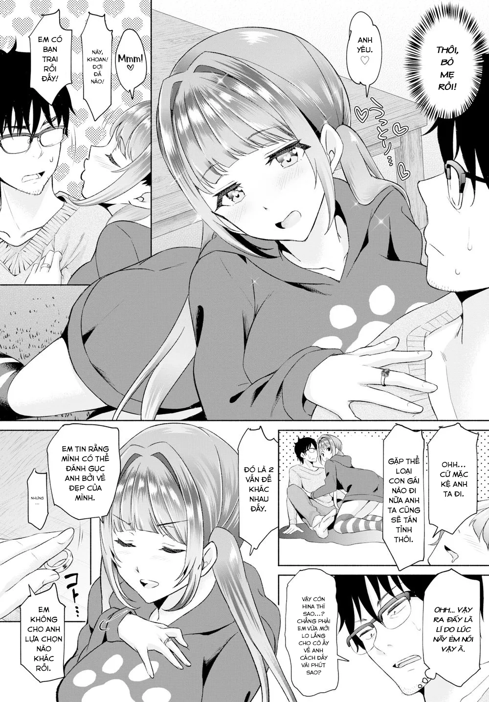 HentaiVN.net - Ảnh 7 - Tôi lập harem bằng chiếc nhẫn ma thuật! [I, a gloomy person, used a magical item to create my own harem in the shared house] - Chap 4: Netori...!!